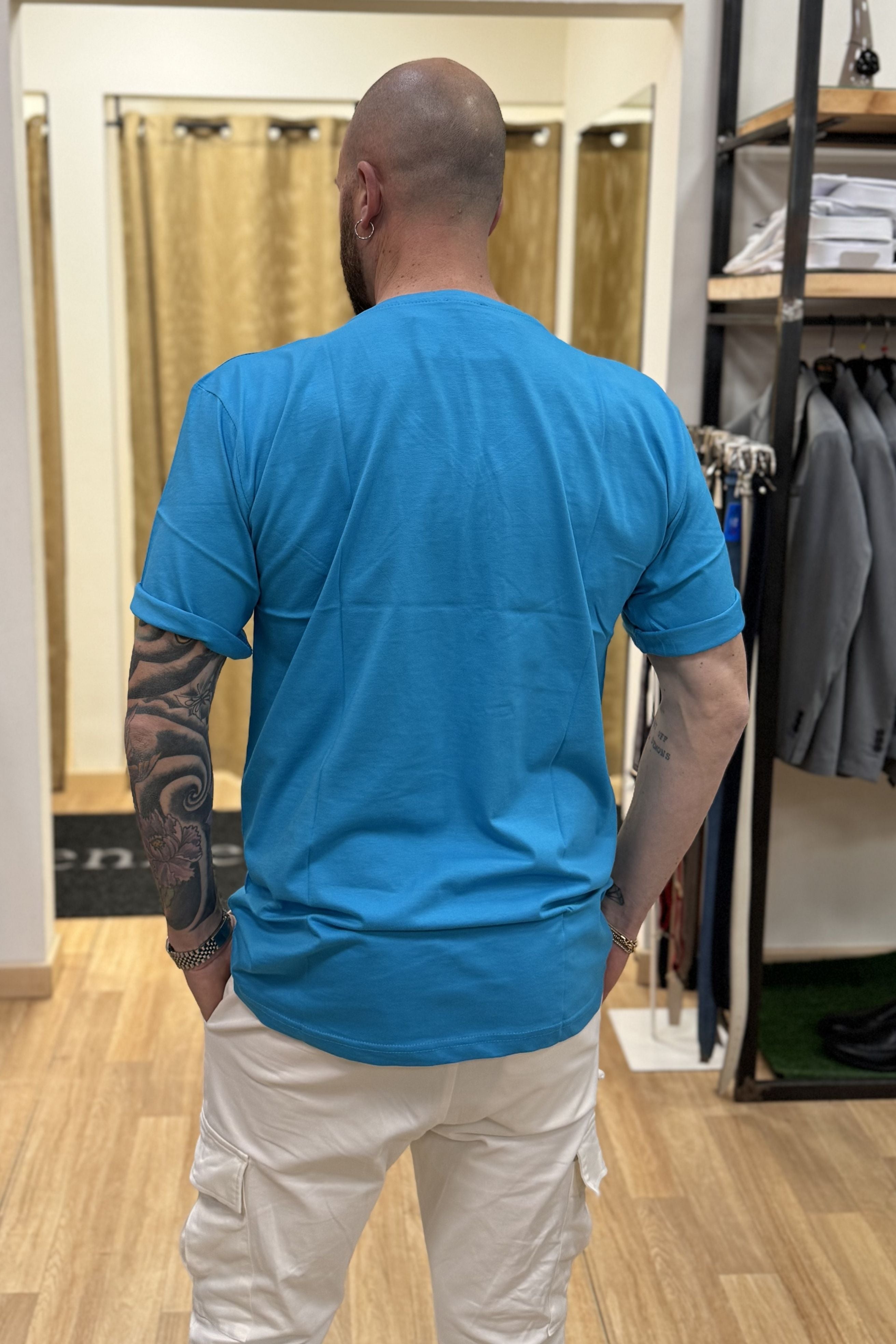 T-shirt ScolloV Azzurro