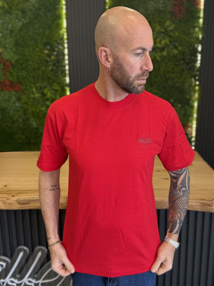 T-Shirt 4US Basic World Rosso