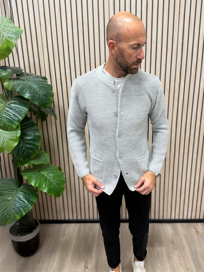 Cardigan Koreano Grigio