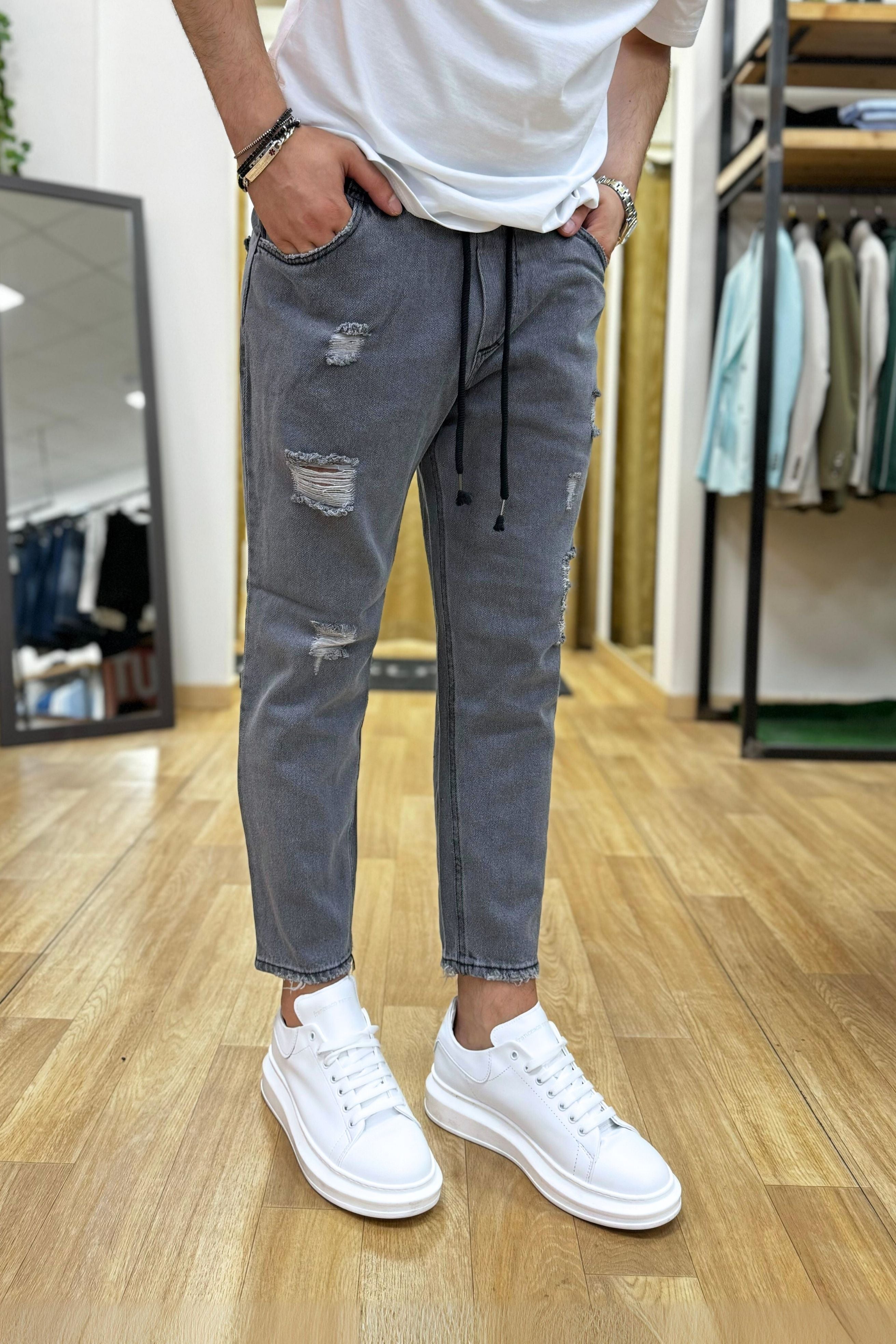 Jeans con molla outlet