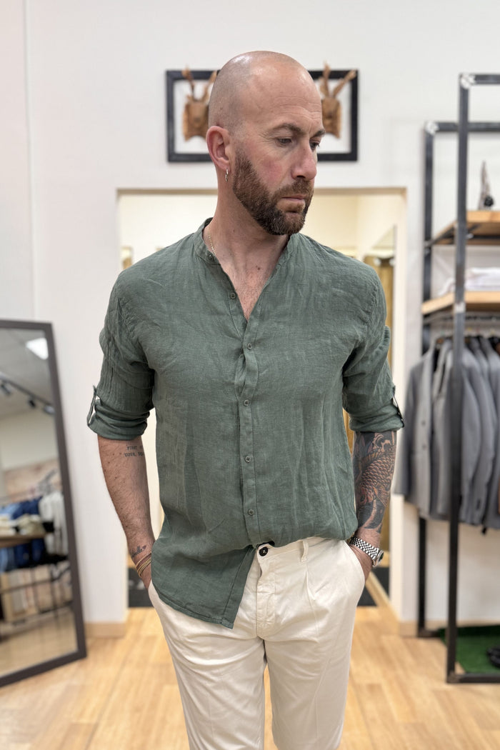 Camicia In Lino Koreana Verdone