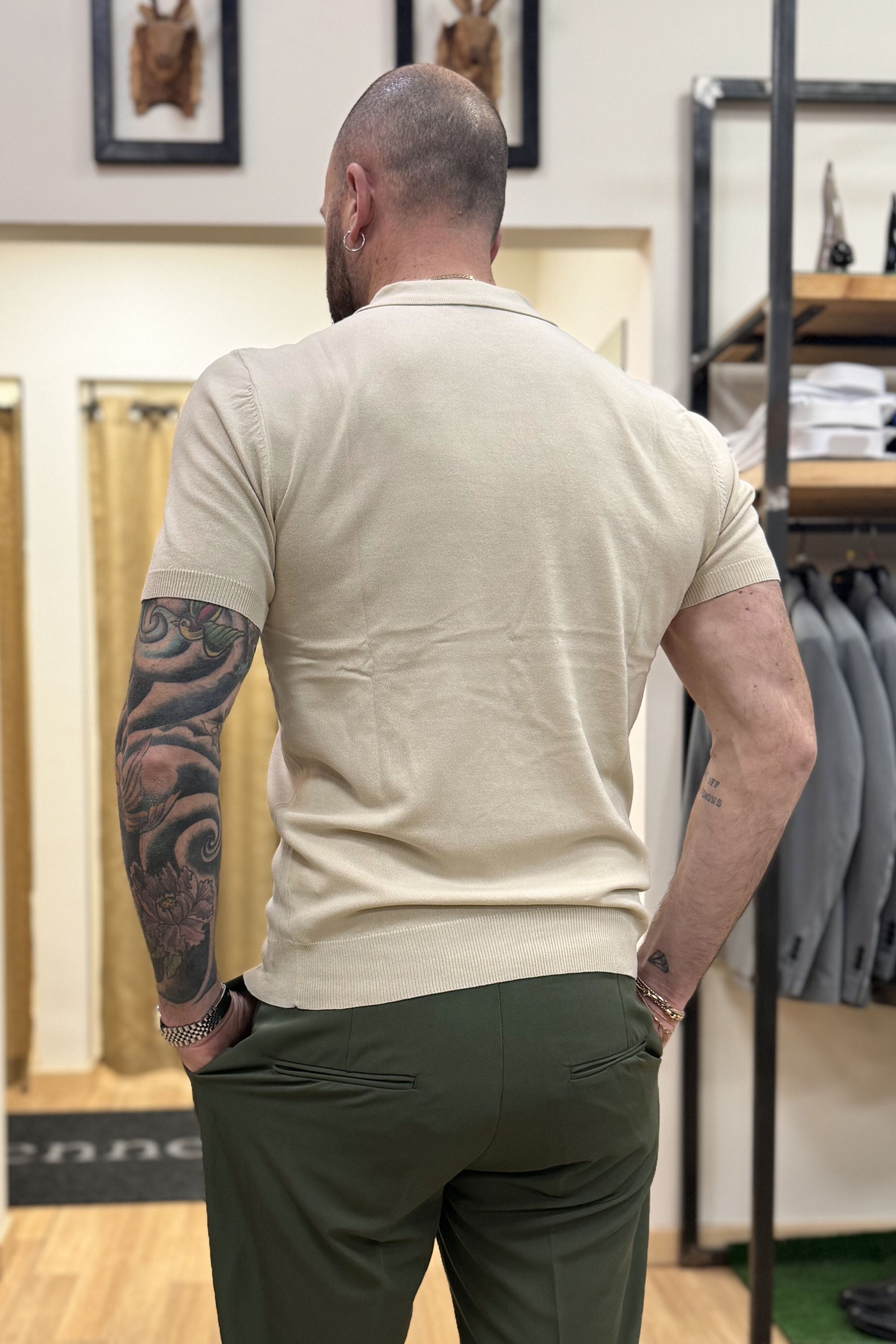 Polo In Filo Milano Beige