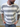 T-Shirt In Filo Rigata Grigio