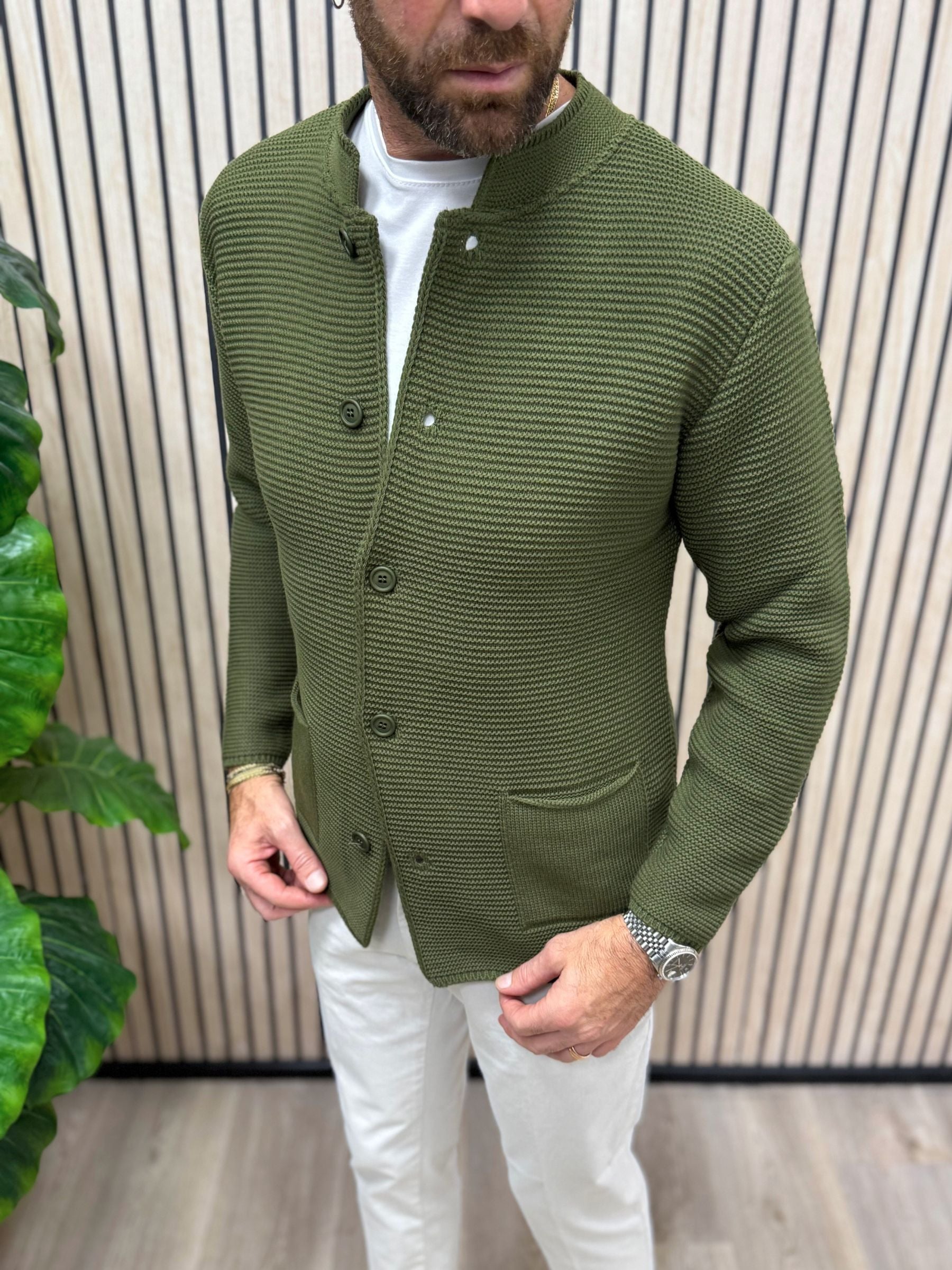 Cardigan Koreano Militare