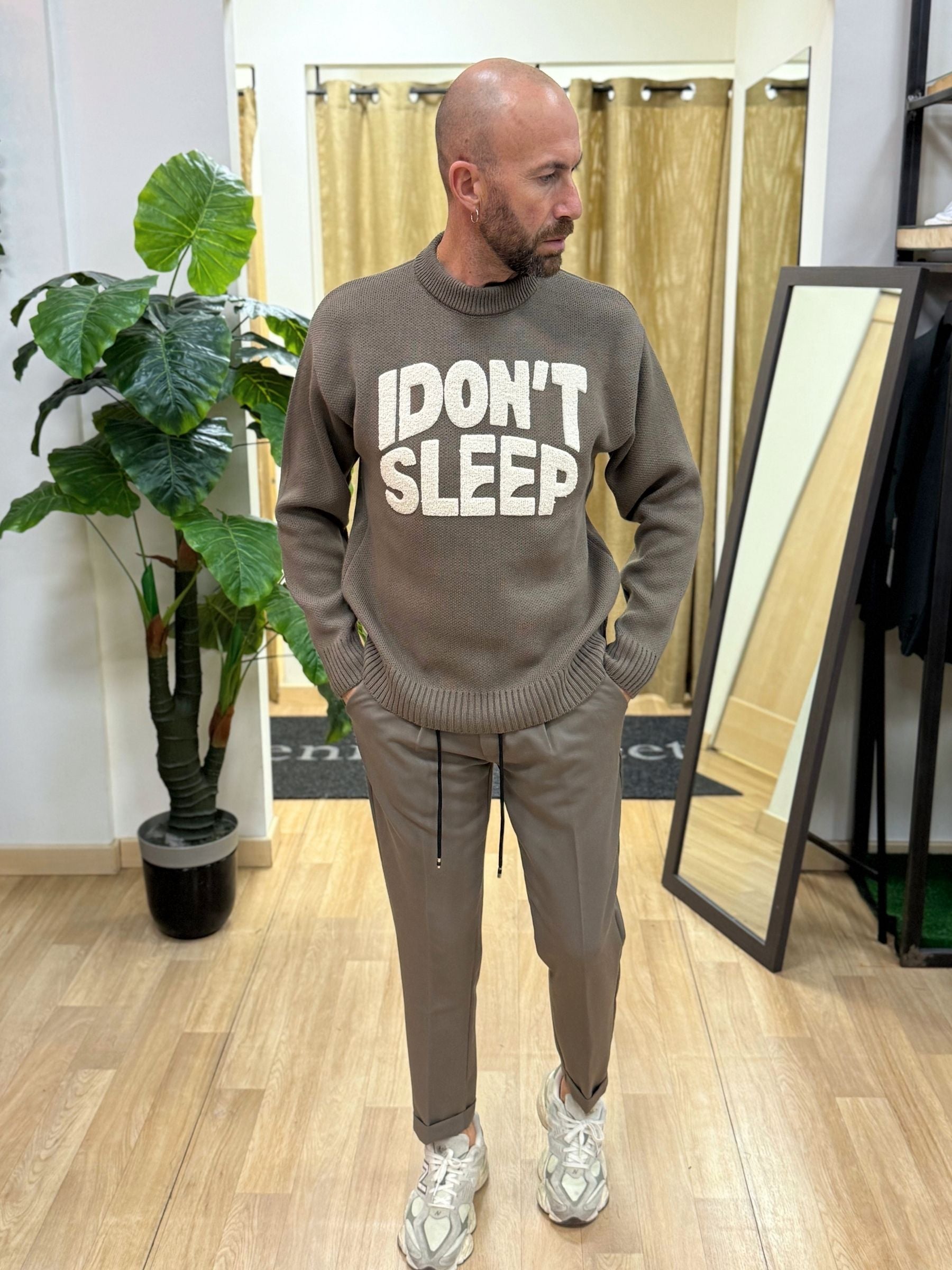 Maglioncino Girogola Sleep Fango