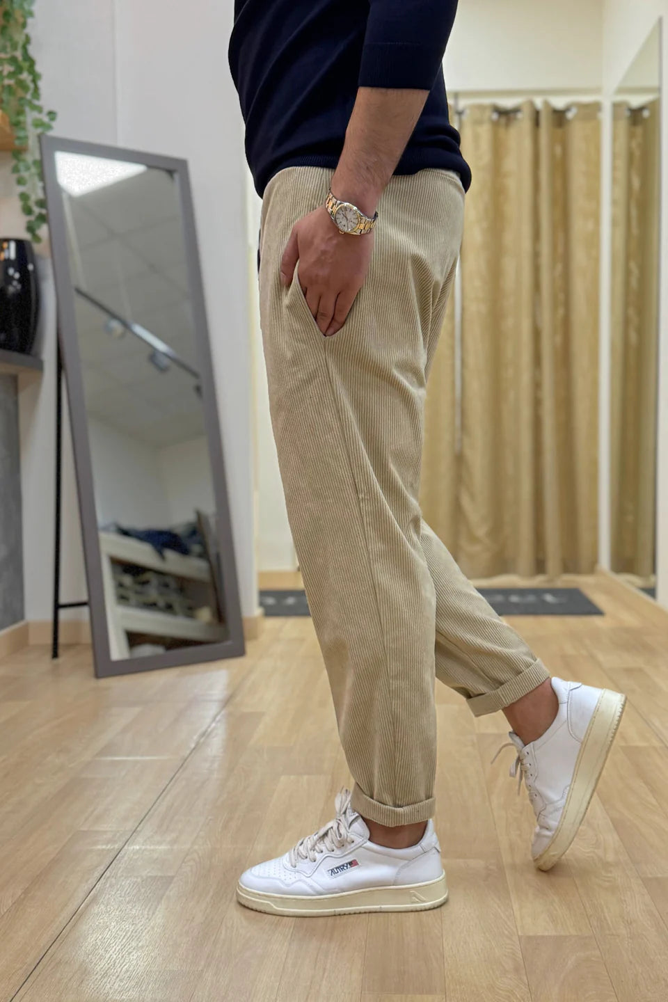 Pantalaccio milano velluto Beige