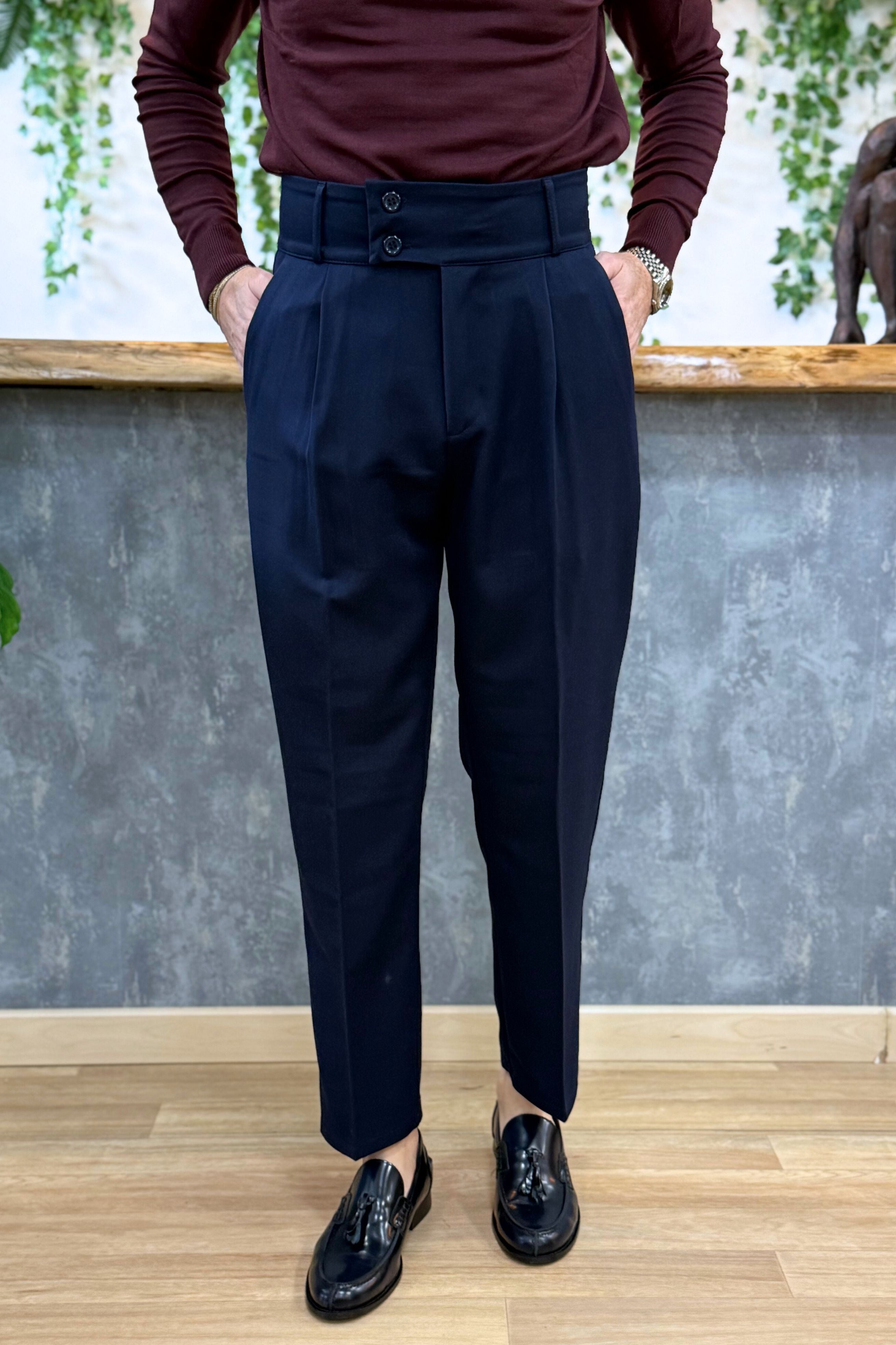 Pantalone Paris Fascia Alta Blu