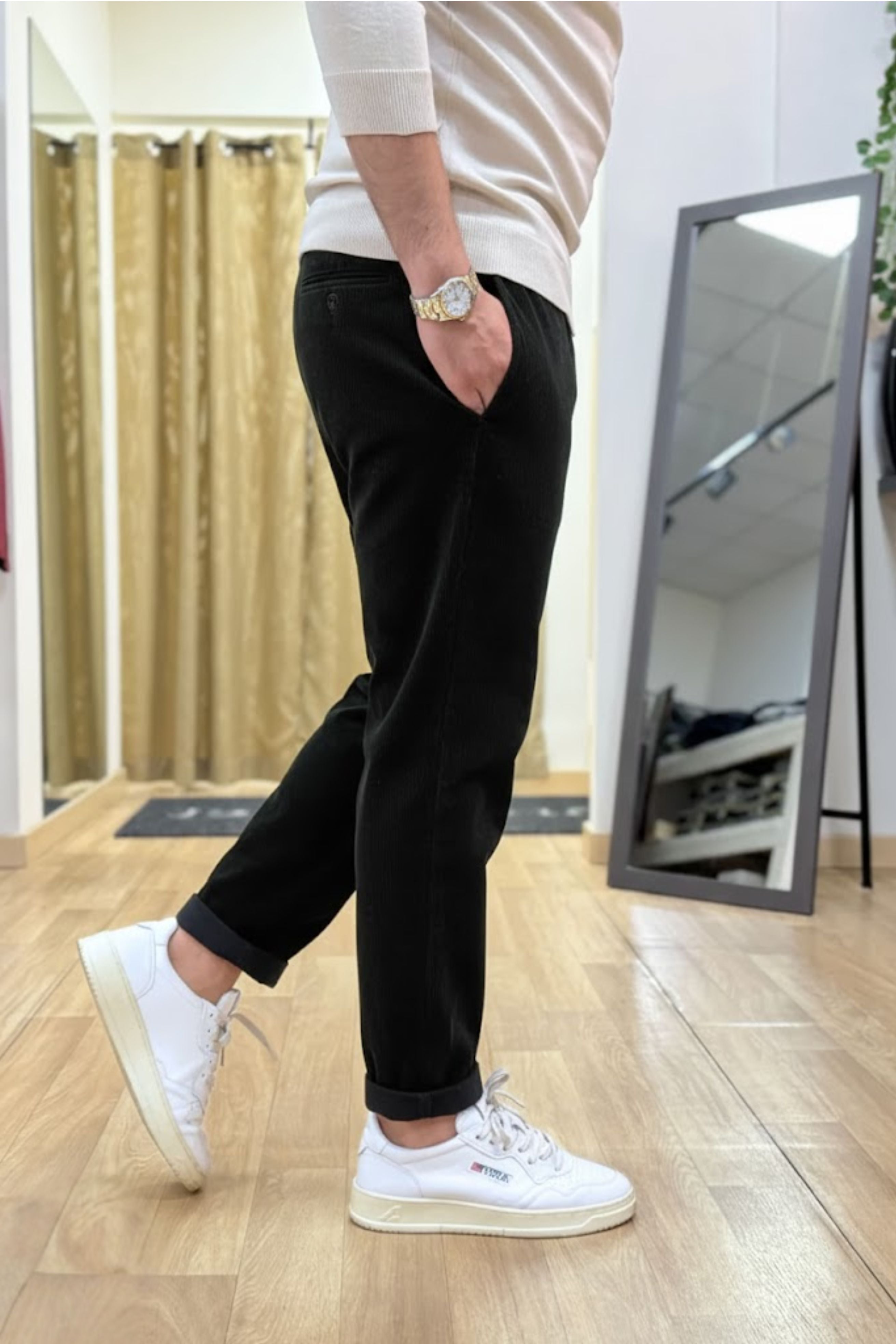 Pantalaccio milano velluto Nero