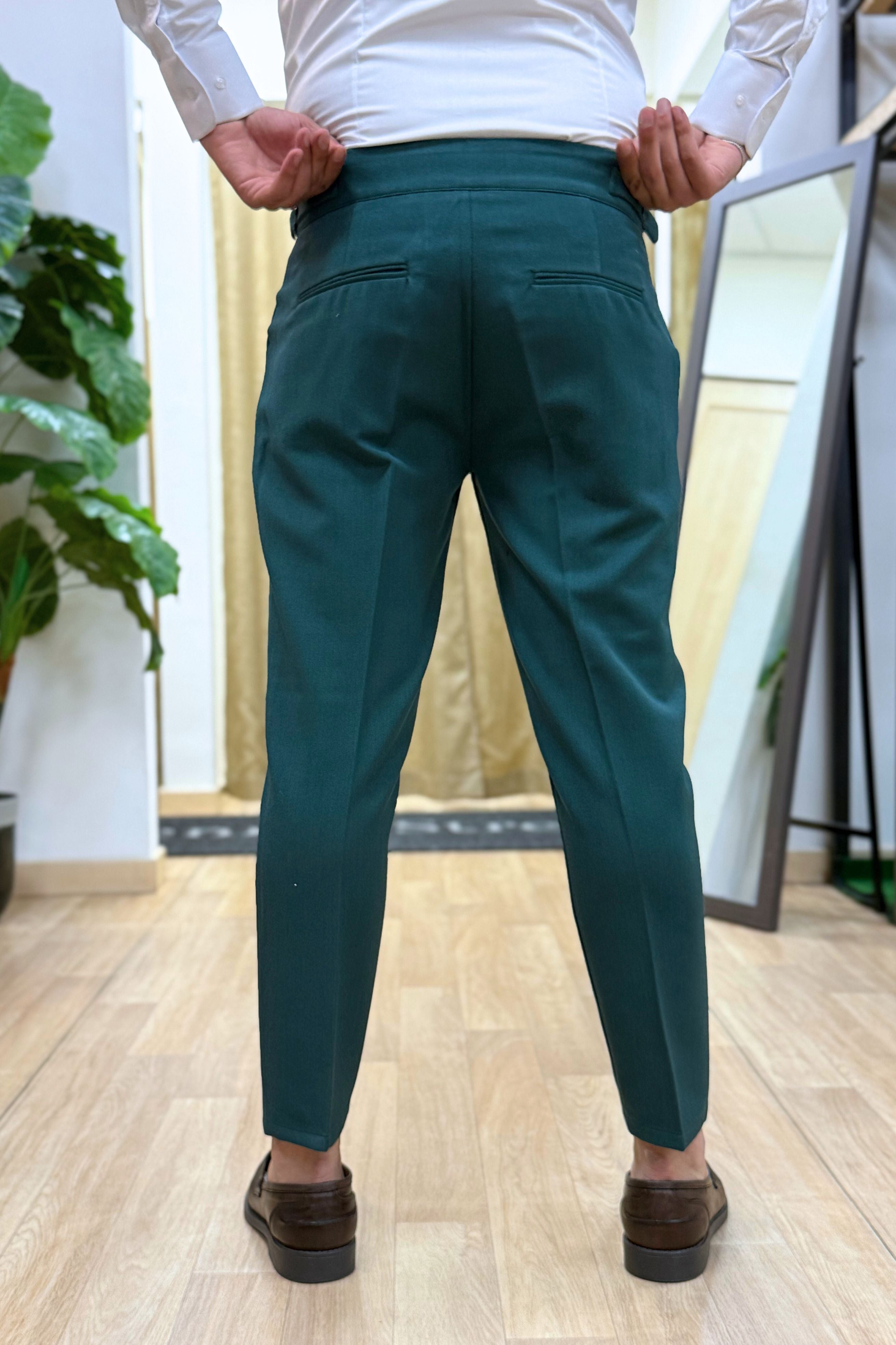 Pantalone MonteCarlo Verde Gucci