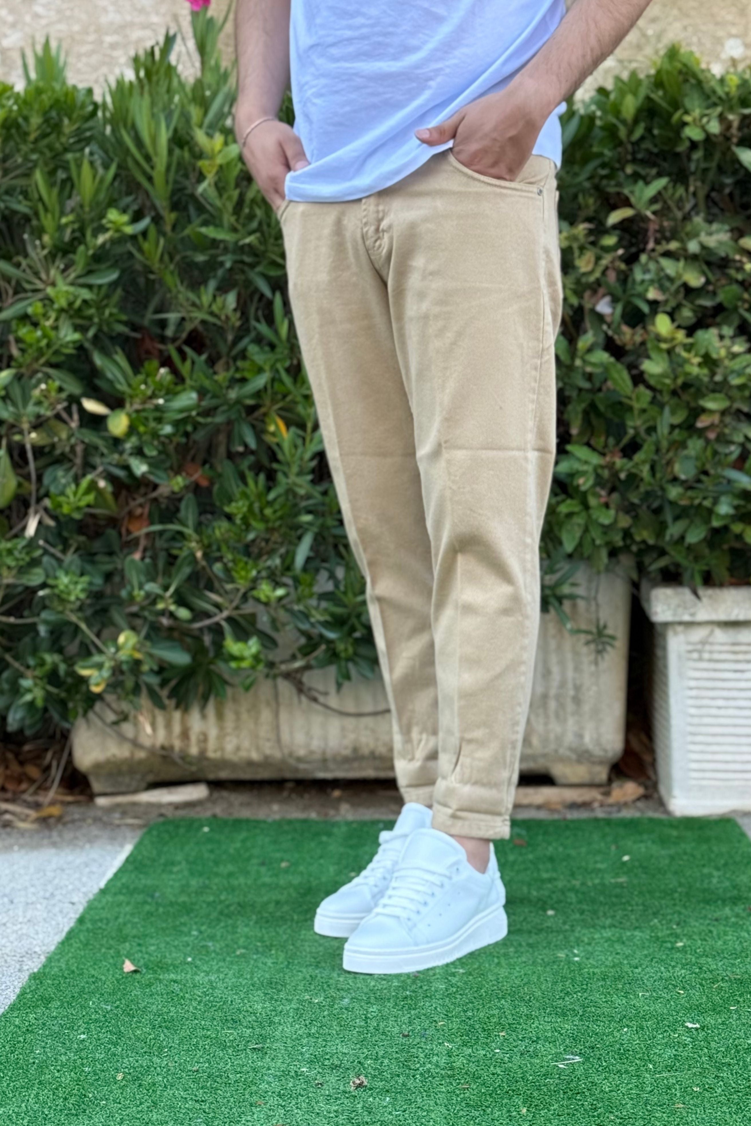 Jeans Cr Beige
