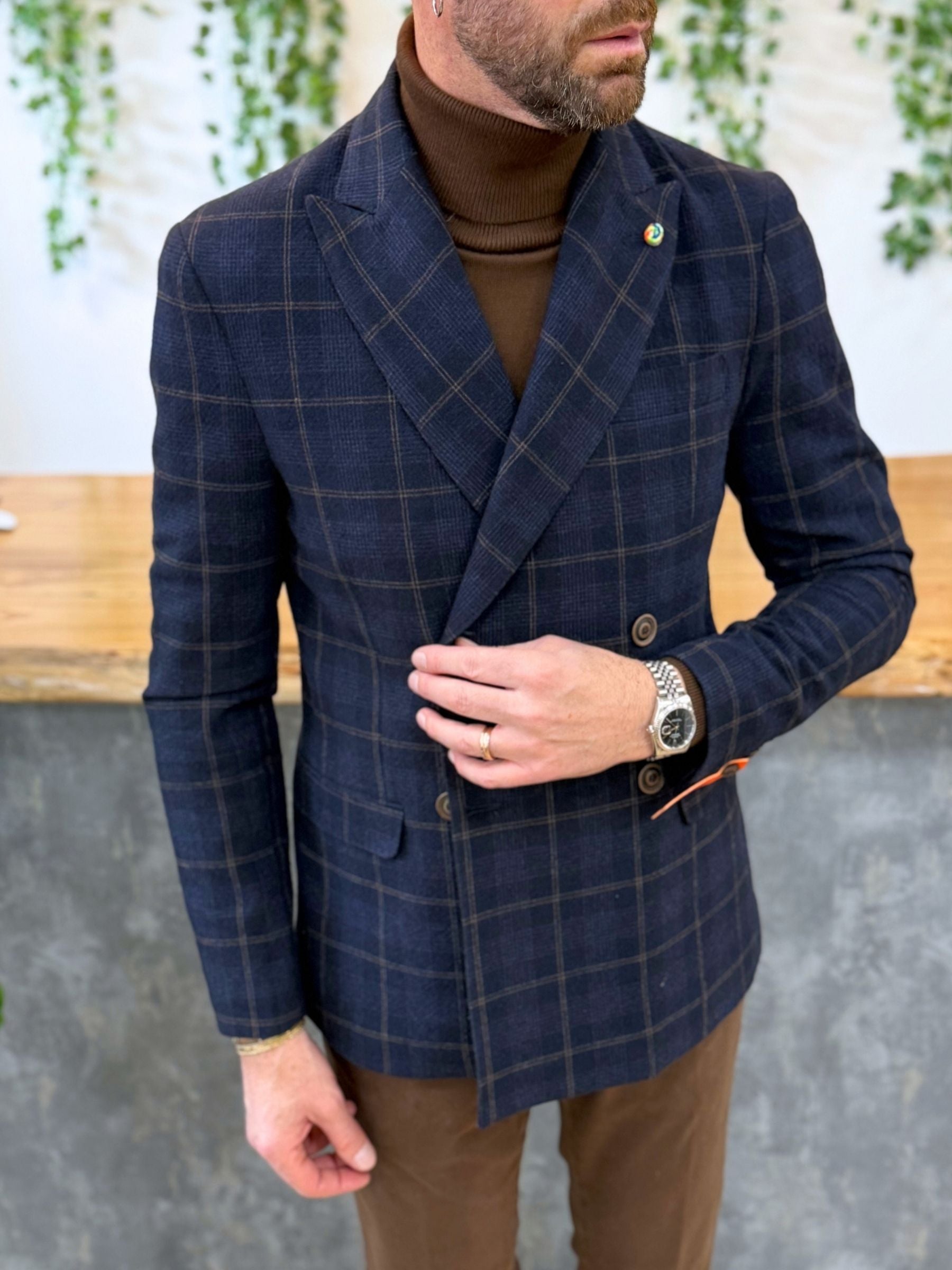 Giacca DoppioPetto Vilnius Blu