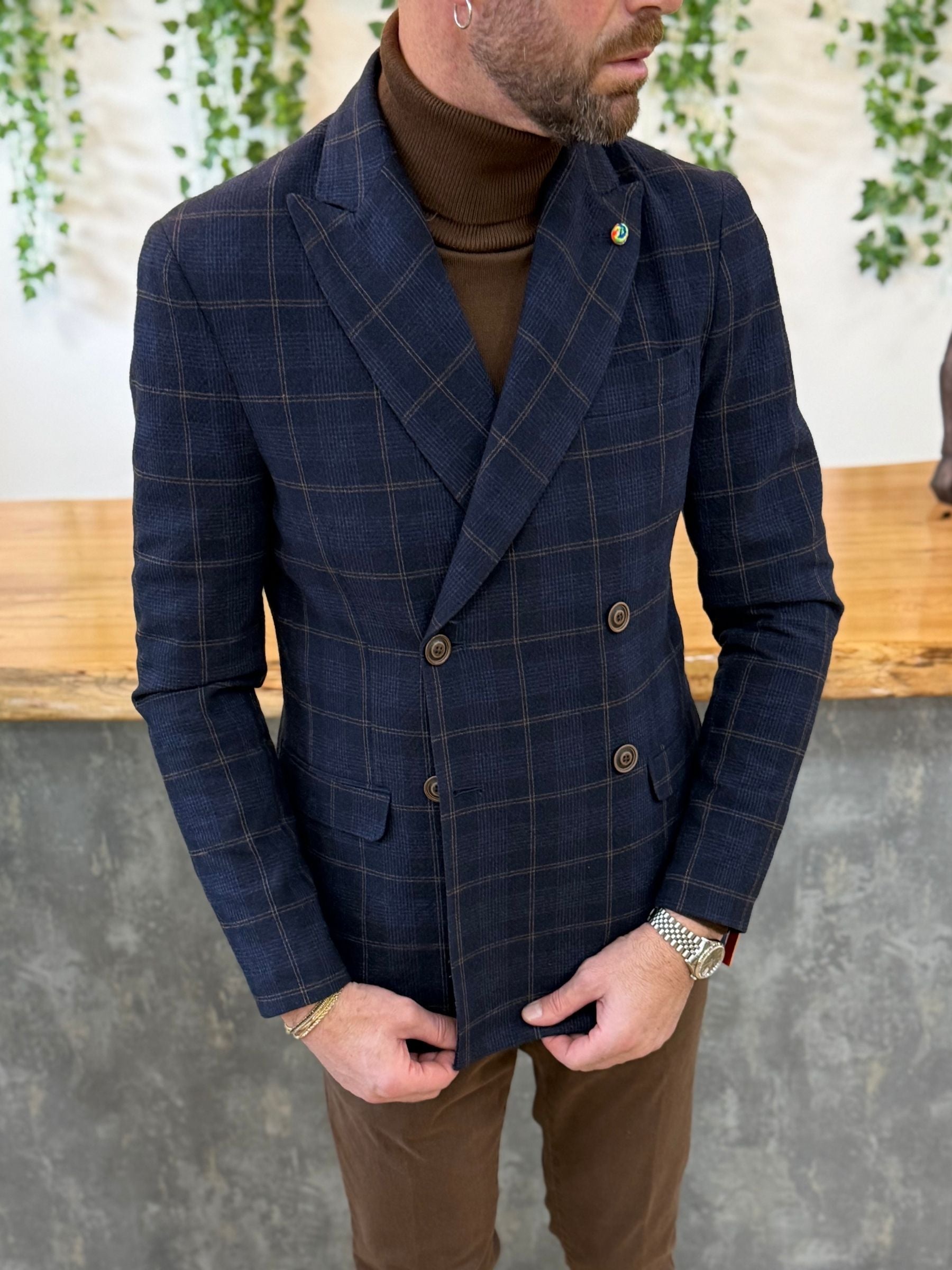 Giacca DoppioPetto Vilnius Blu