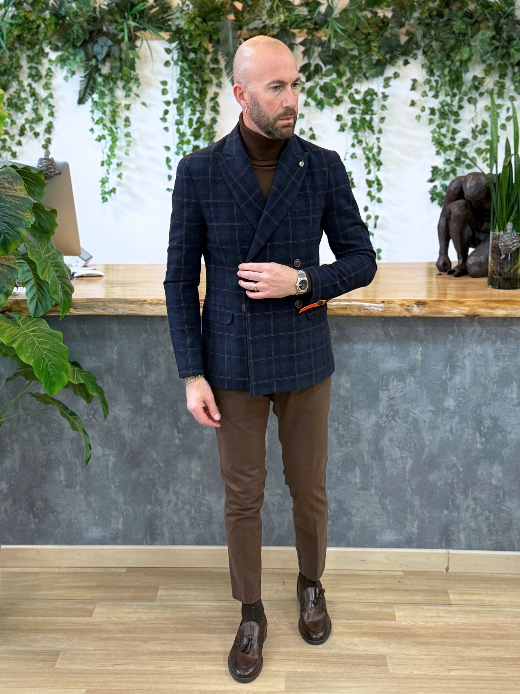 Giacca DoppioPetto Vilnius Blu