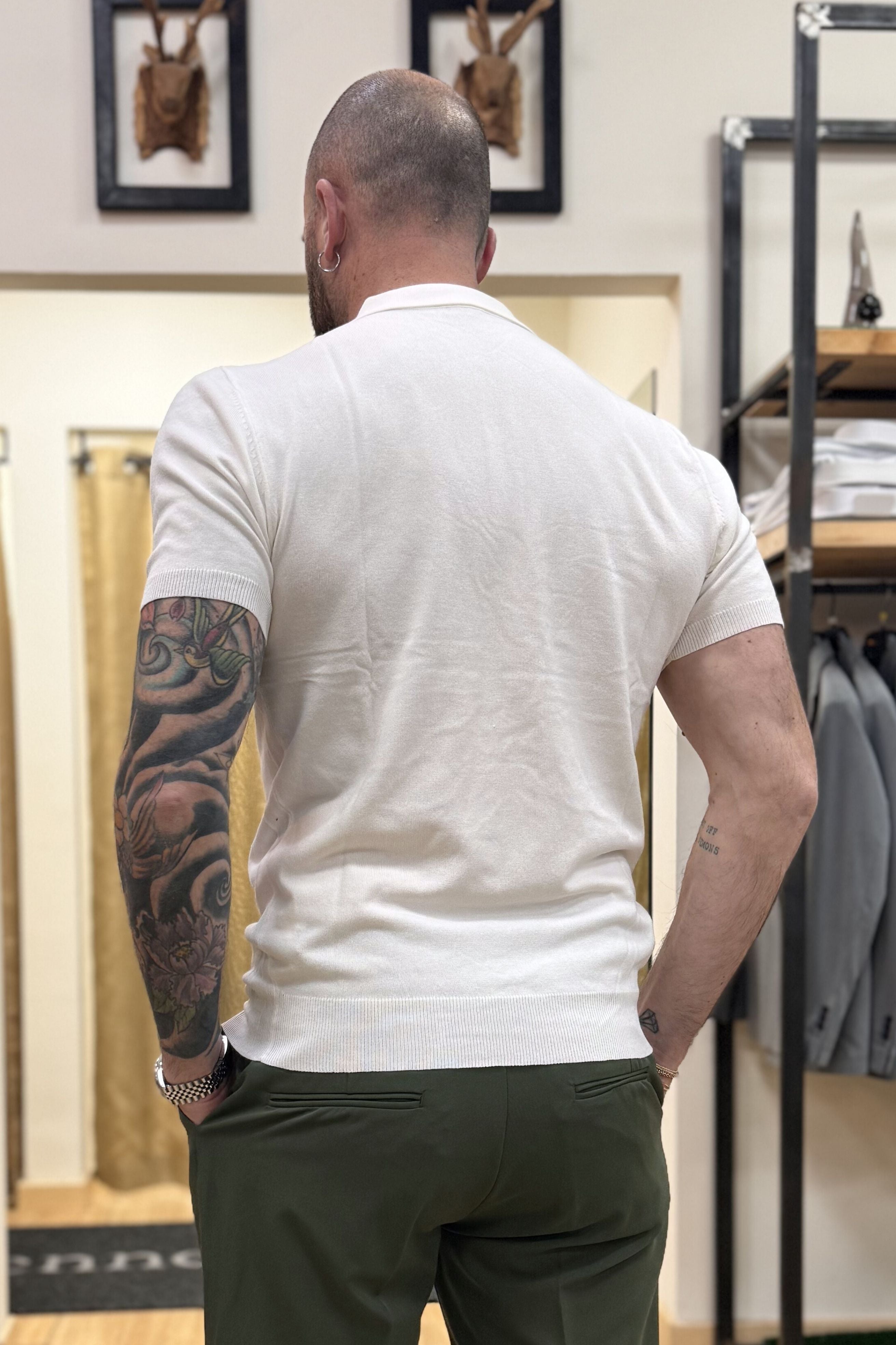 Polo In Filo Milano Bianco