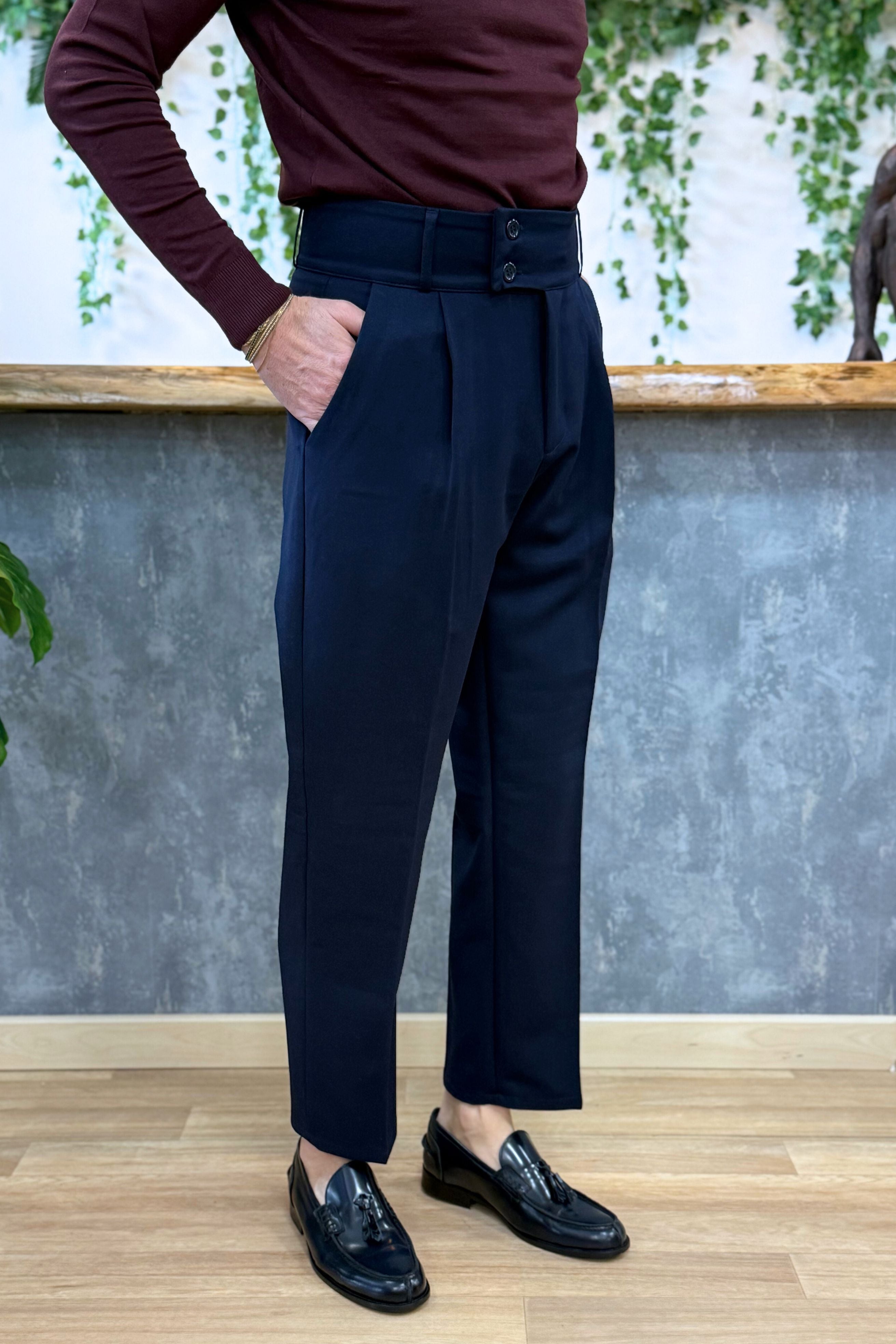 Pantalone Paris Fascia Alta Blu