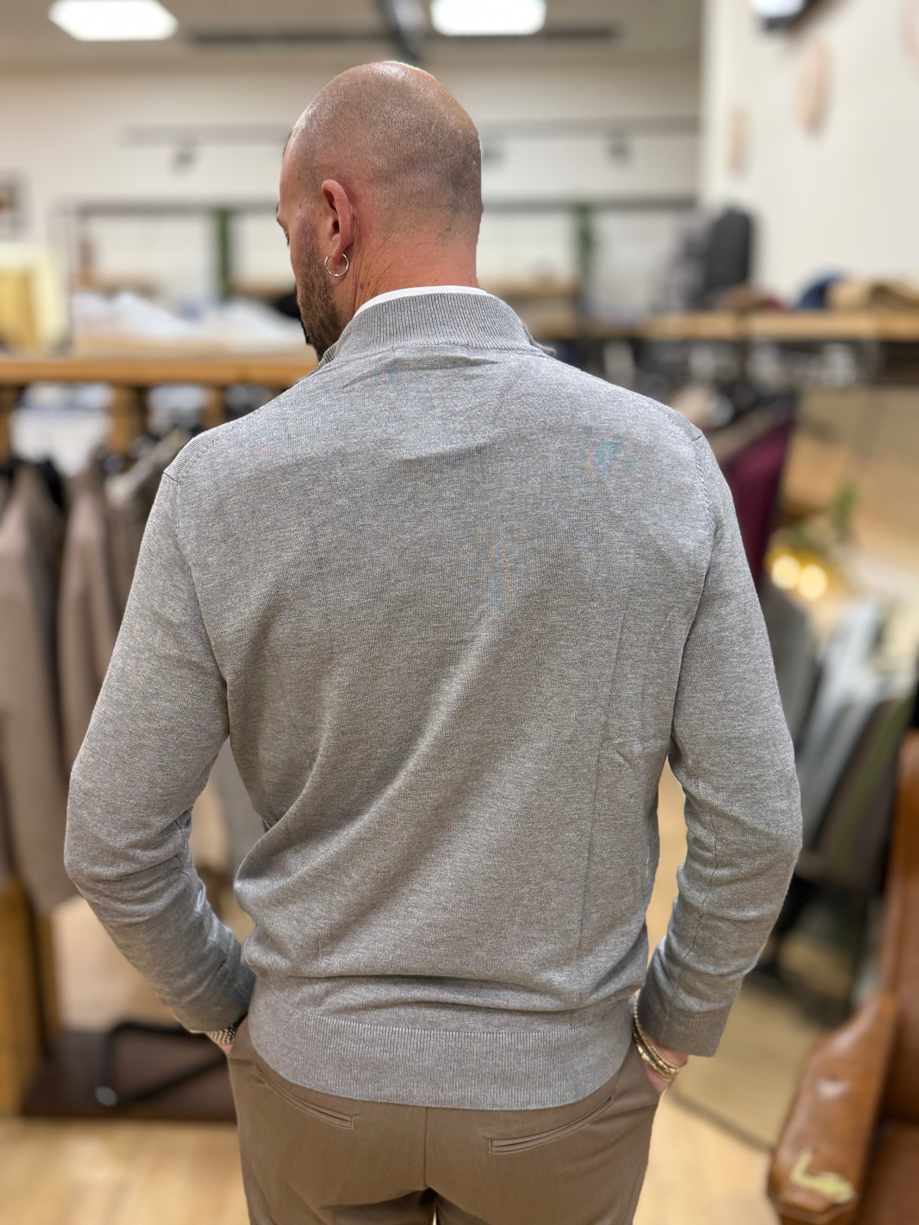Maglia Serafino Grigio
