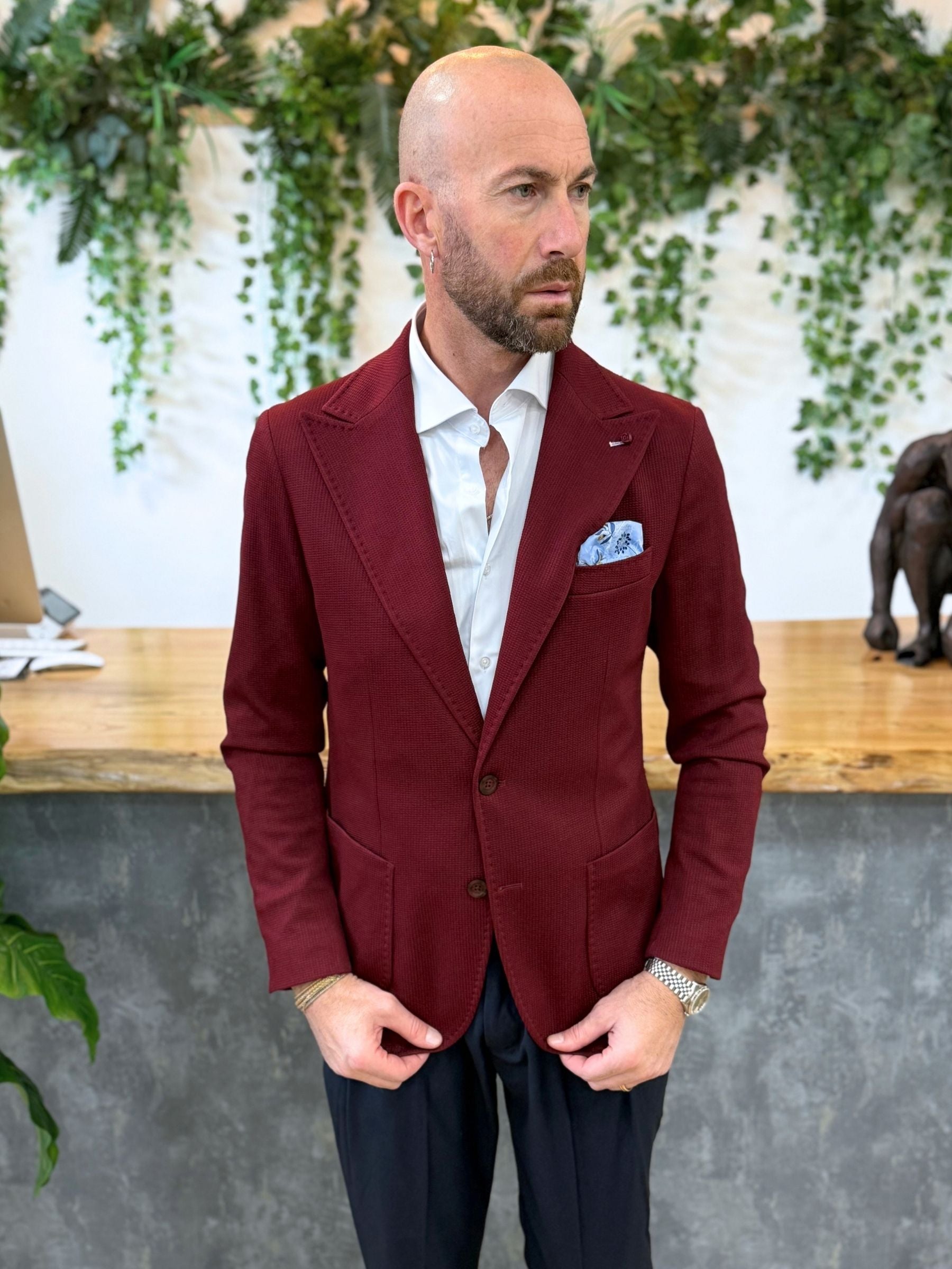 Giacca MonoPetto Osaka Bordeaux