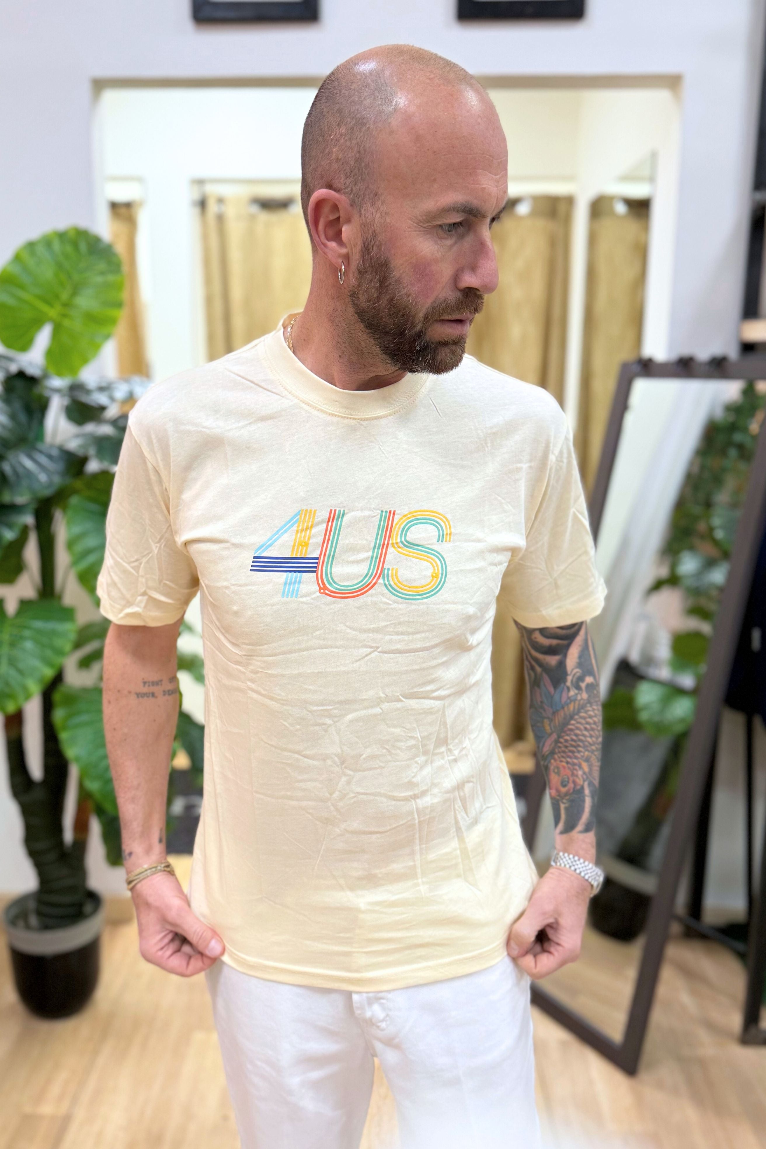 T-Shirt Rainbow 4US Beige