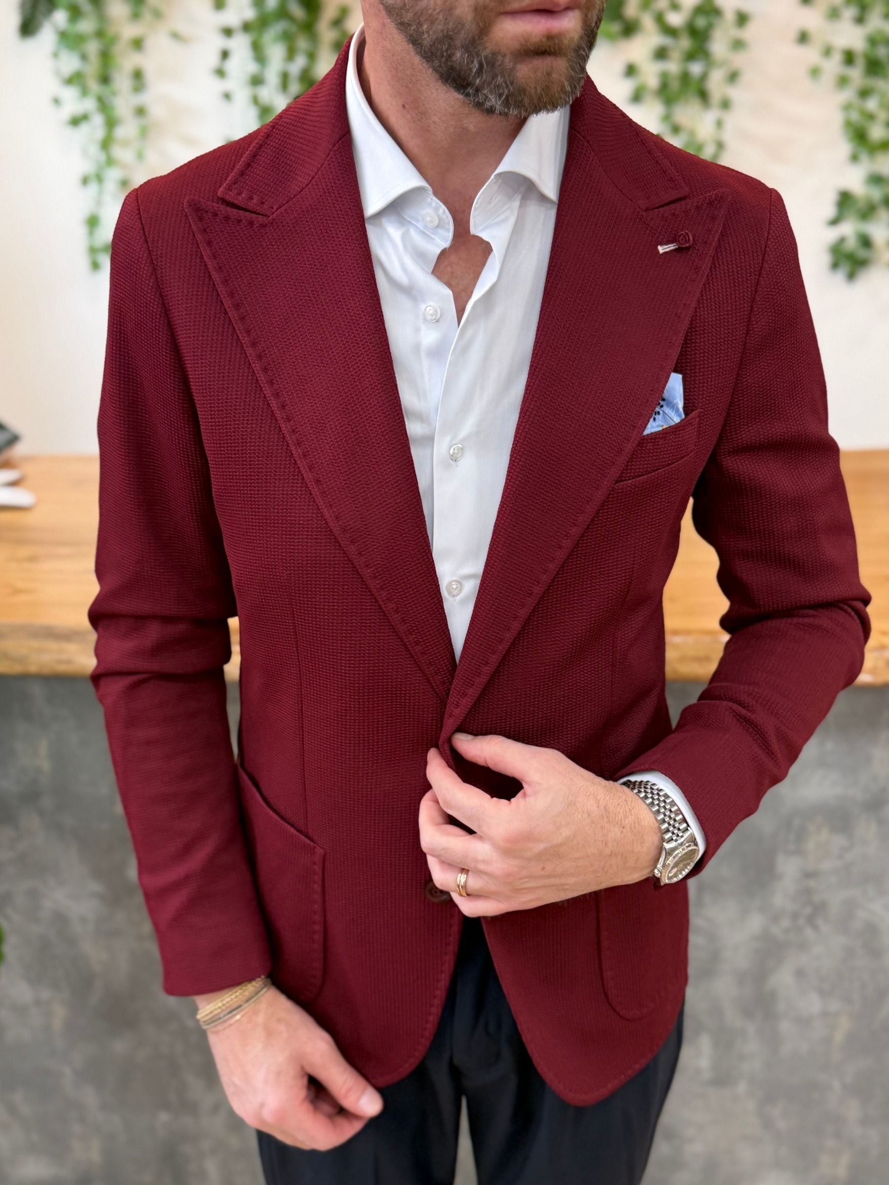 Giacca MonoPetto Osaka Bordeaux