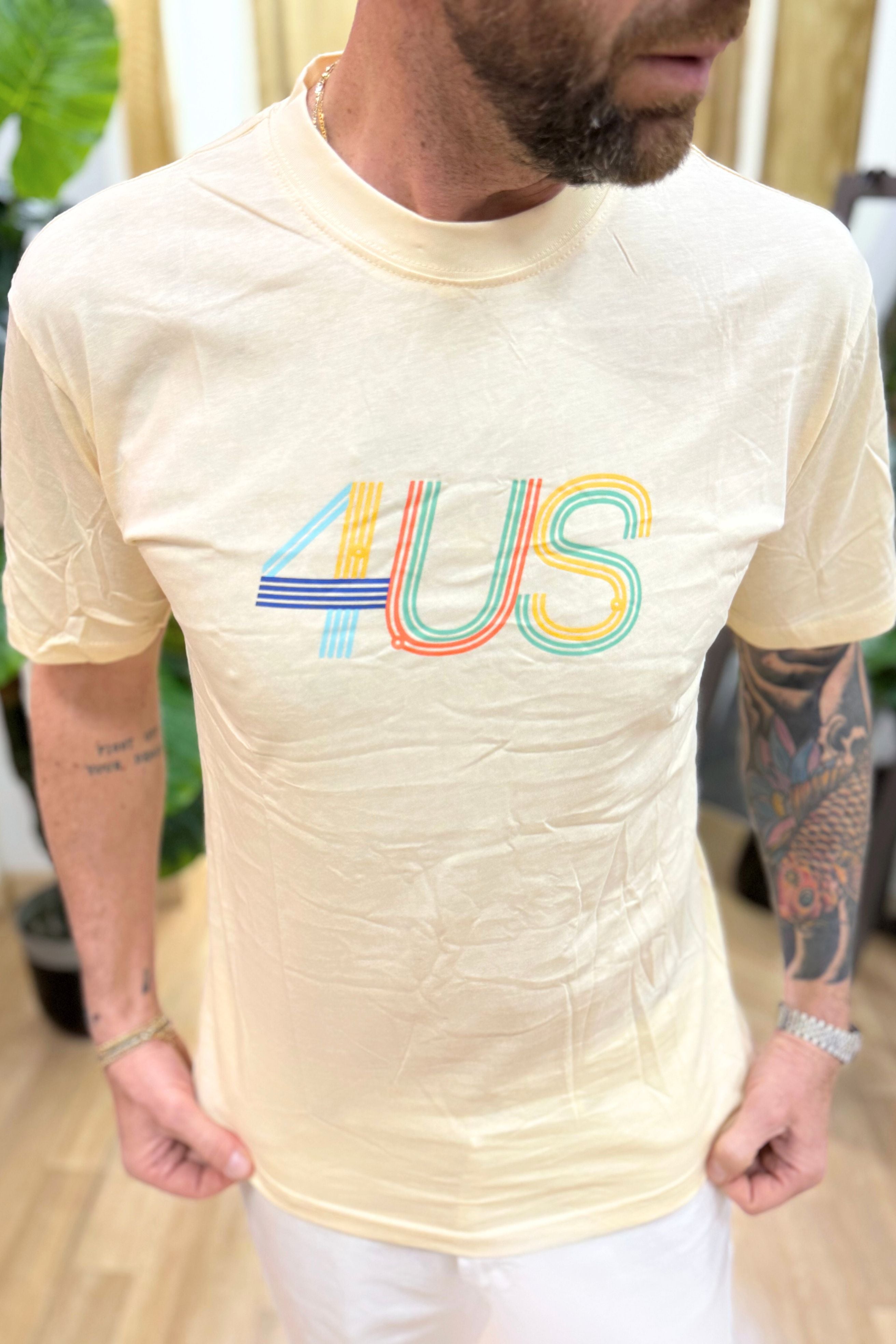 T-Shirt Rainbow 4US Beige