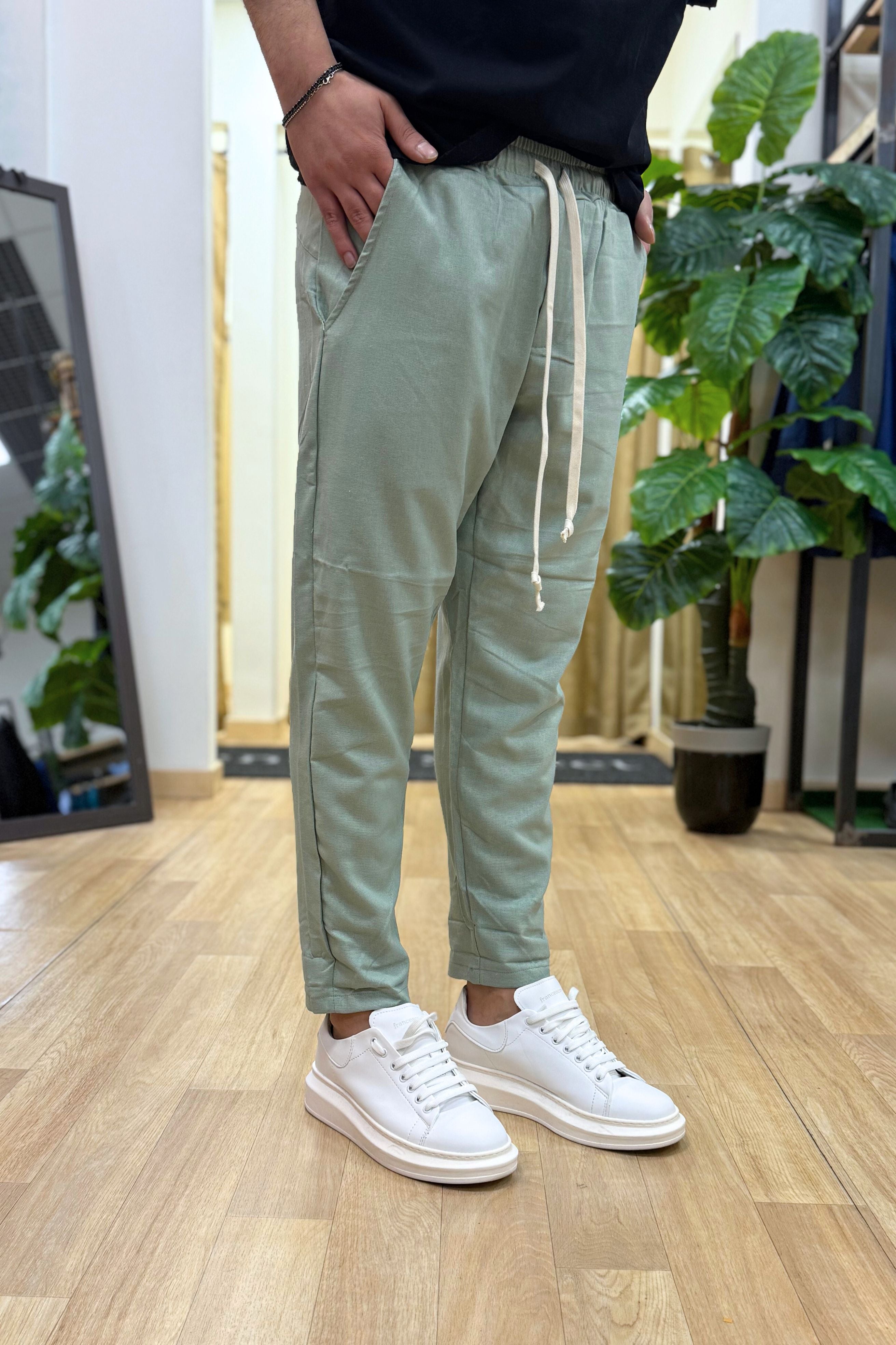 Pantalaccio Rio In Lino Tiffany