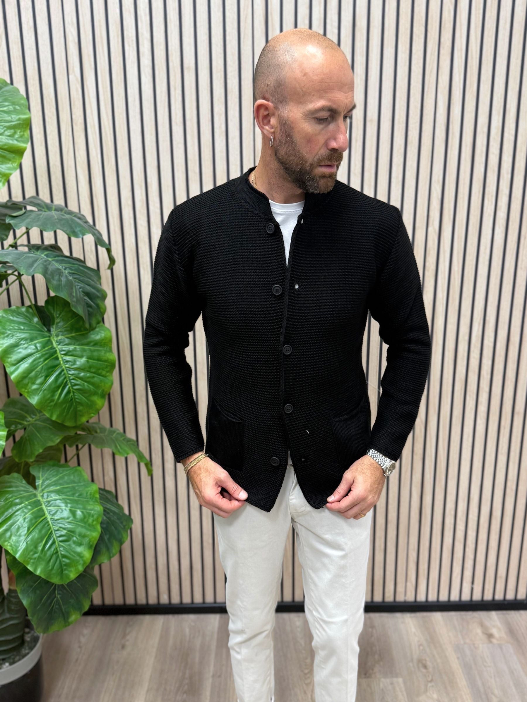 Cardigan Koreano Nero