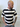 T-Shirt In Filo Rigata Nero