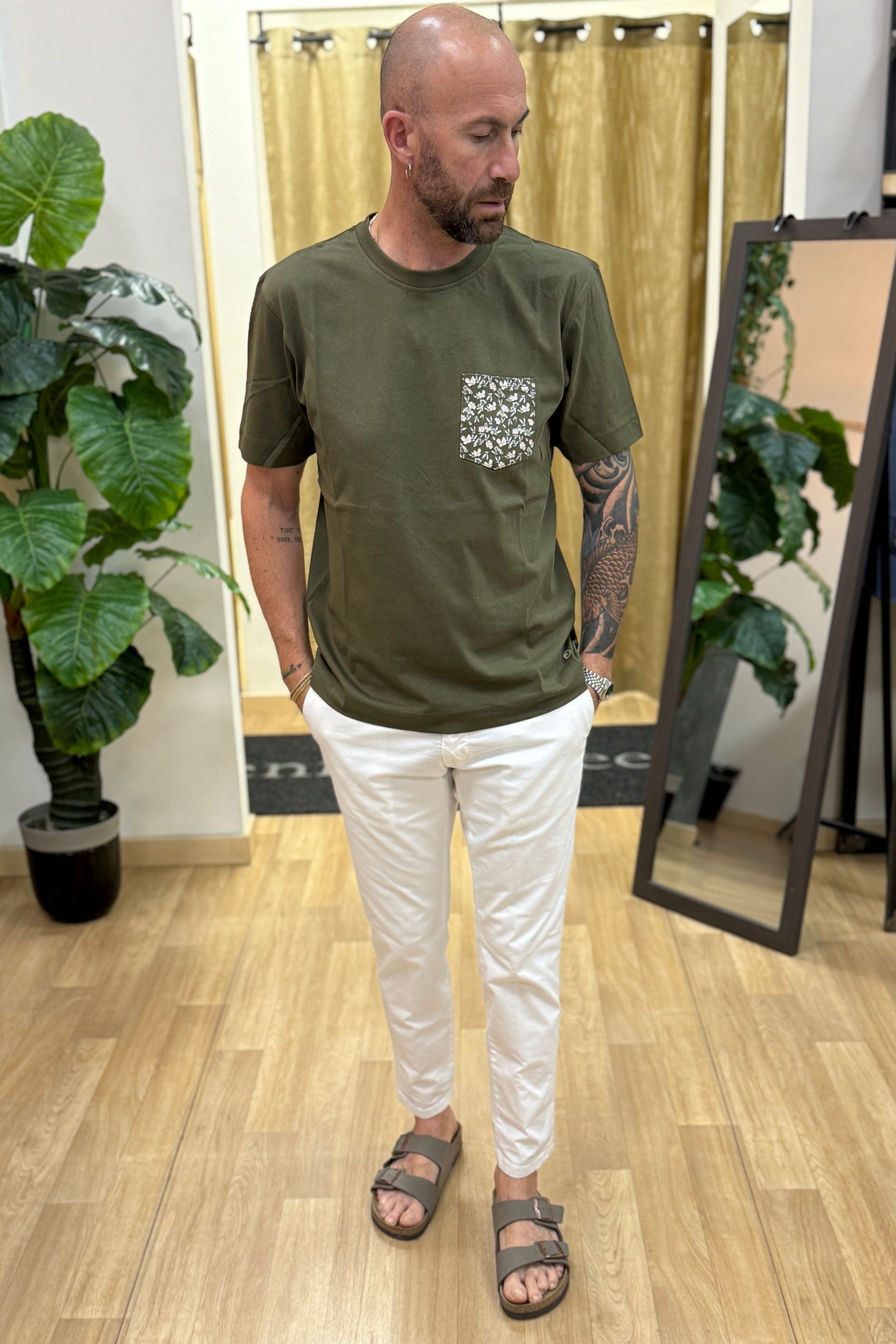 T-Shirt RT Con Taschino Verdone