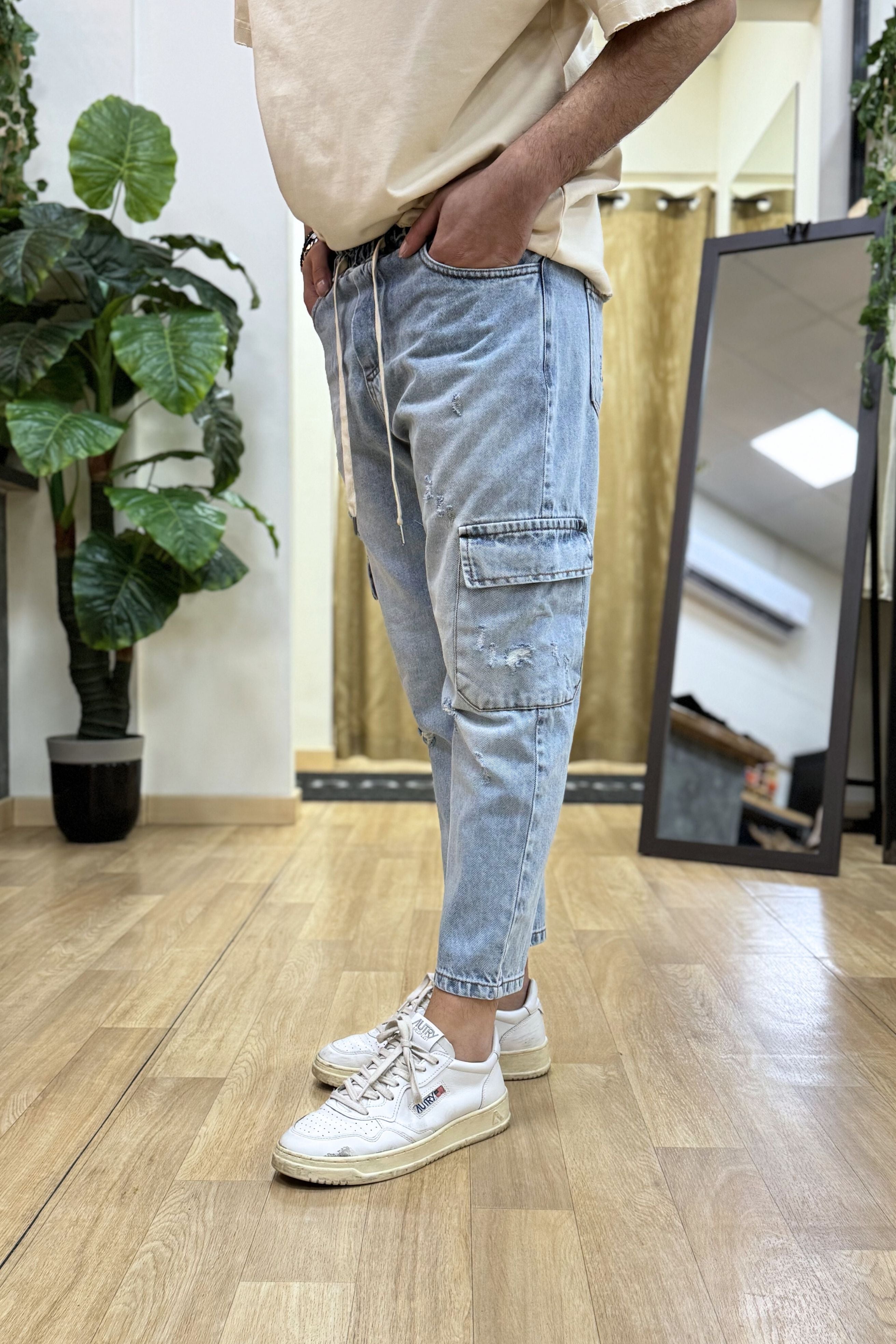 PantaJeans Cargo Strappi