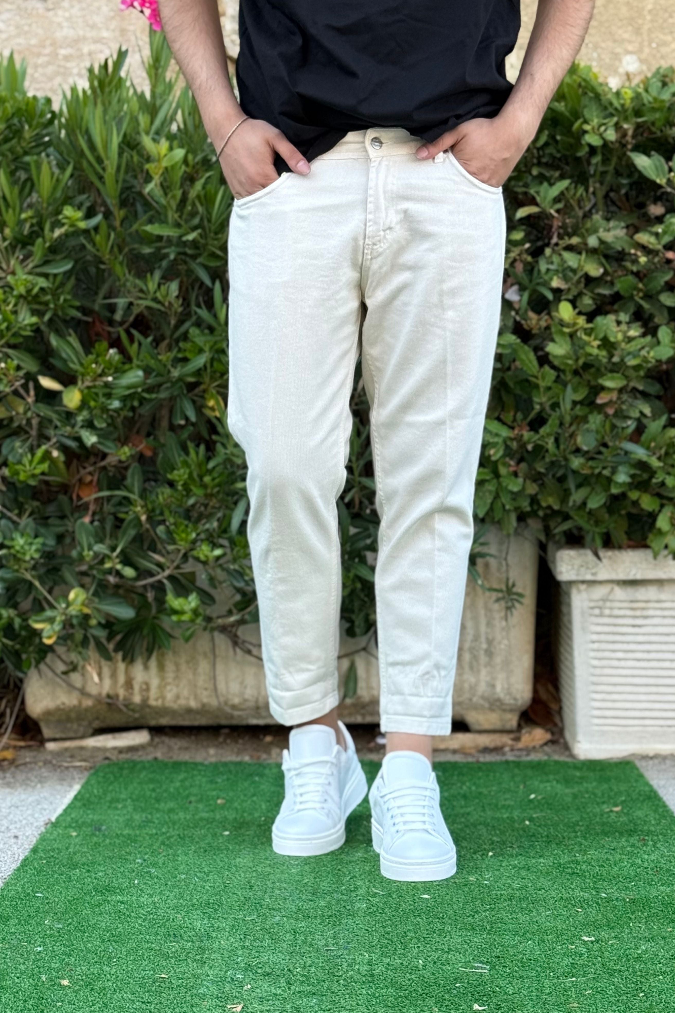 Jeans Cr Bianco
