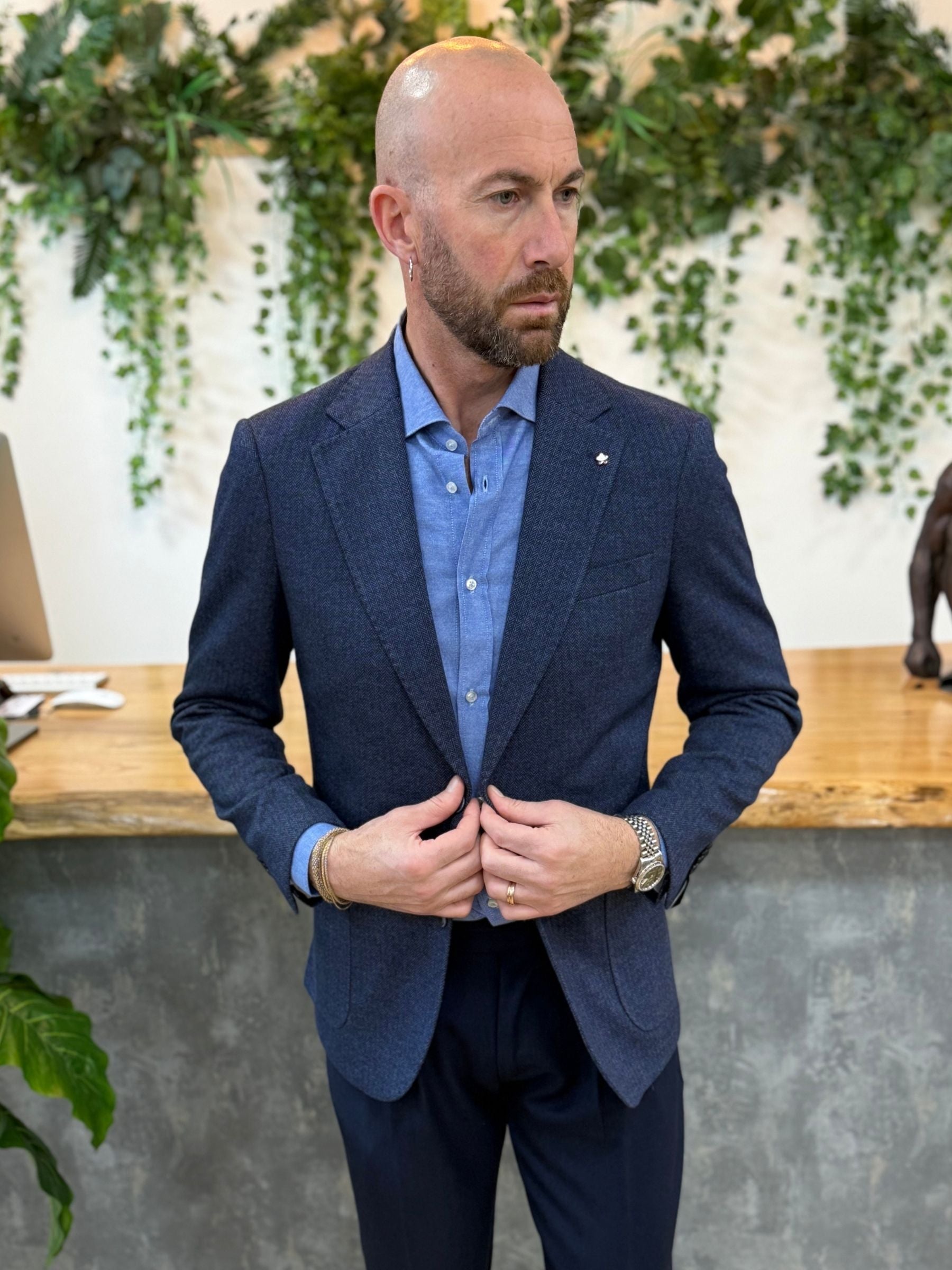 Giacca MonoPetto Gaia Blu