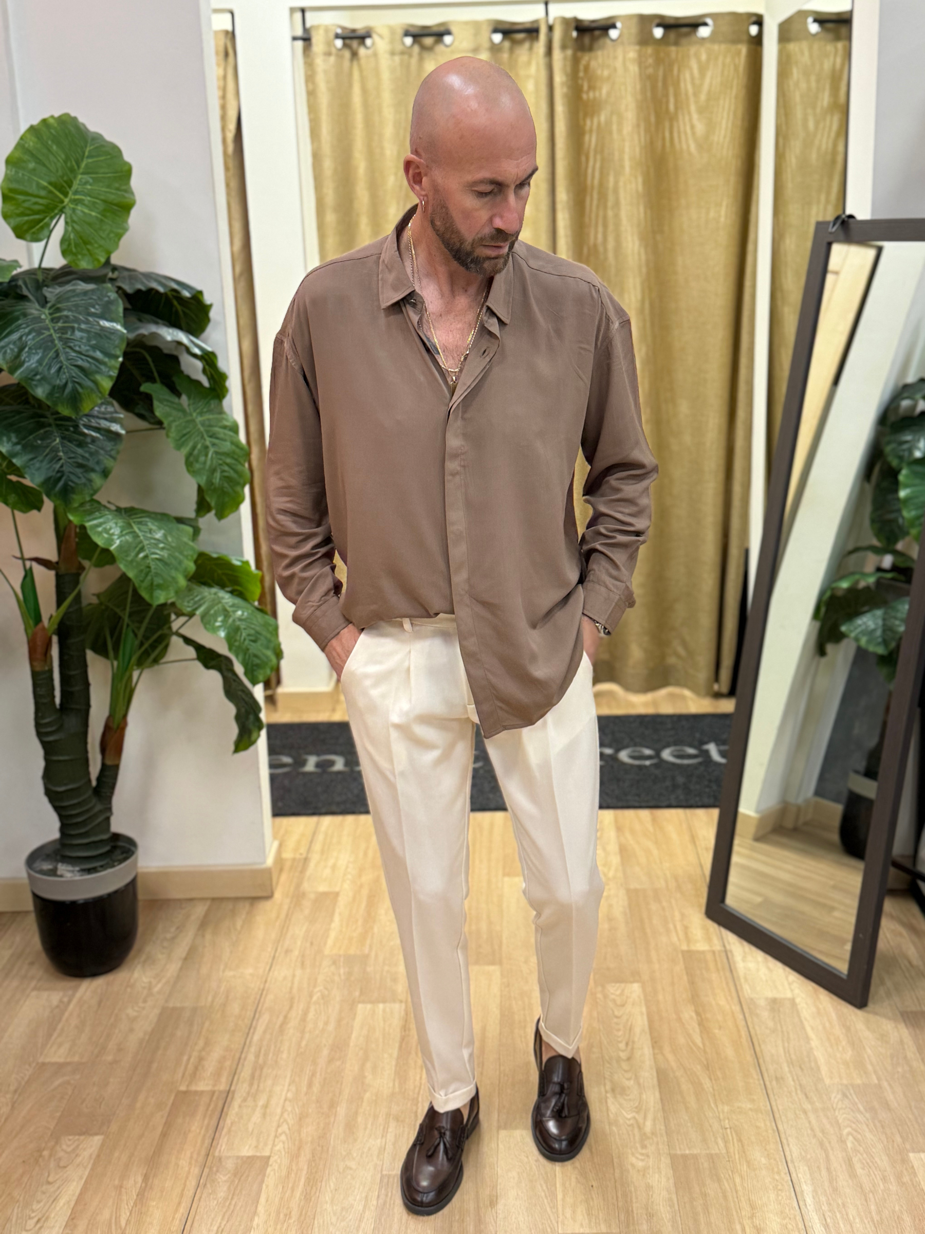 Camicia Over Pampero Fango