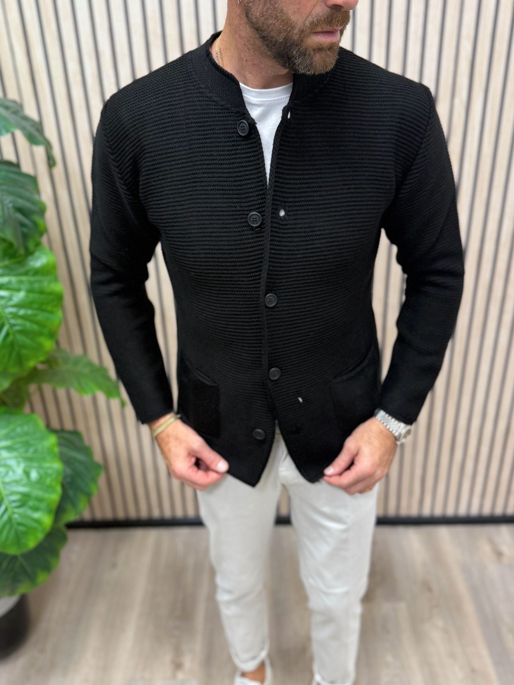 Cardigan Koreano Nero