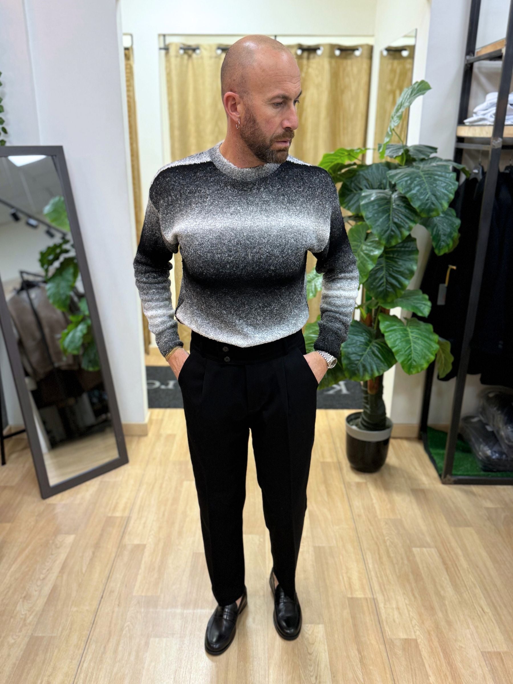 Maglioncino Bouclè Nero