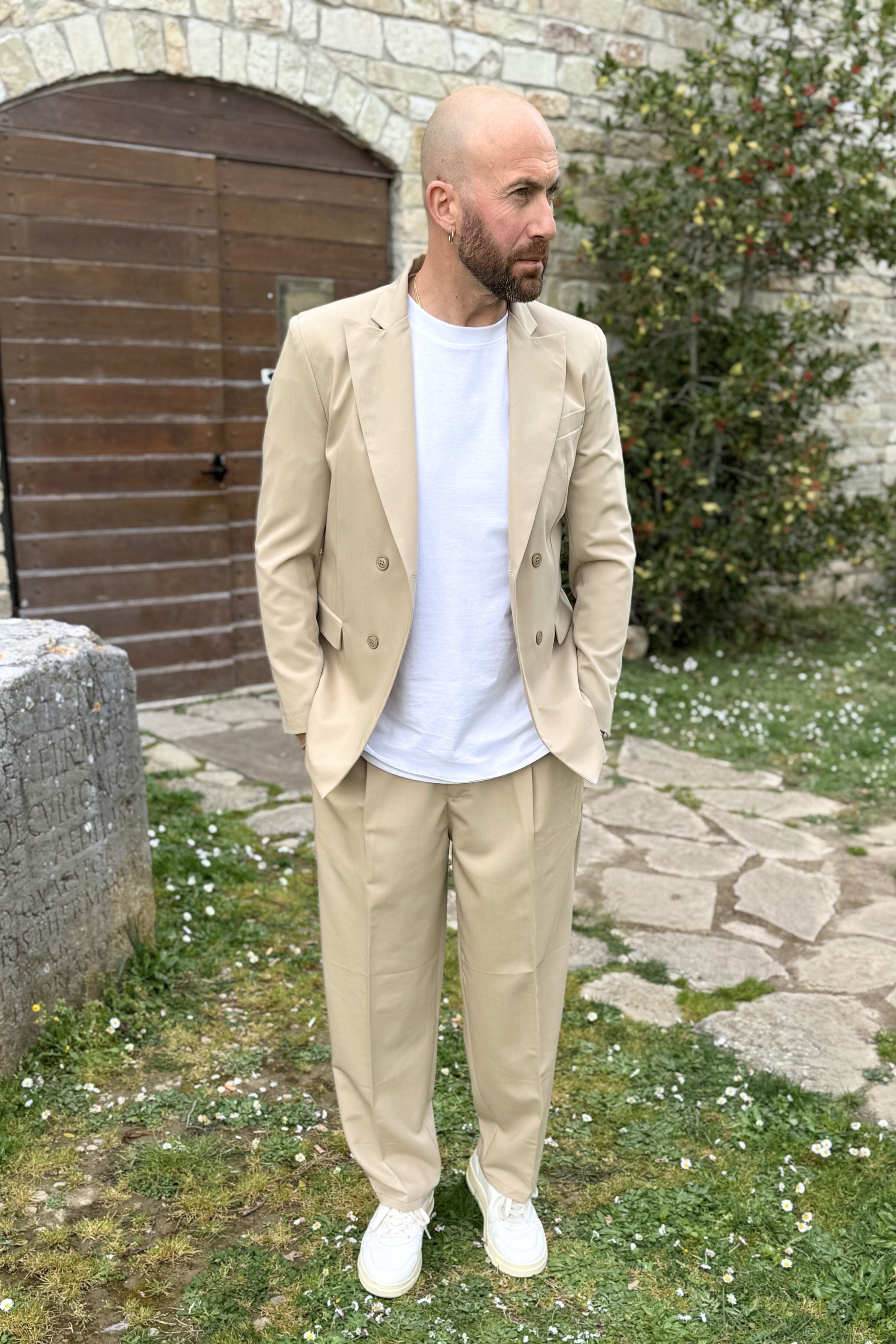 Abito DoppioPetto Lose-Fit Beige