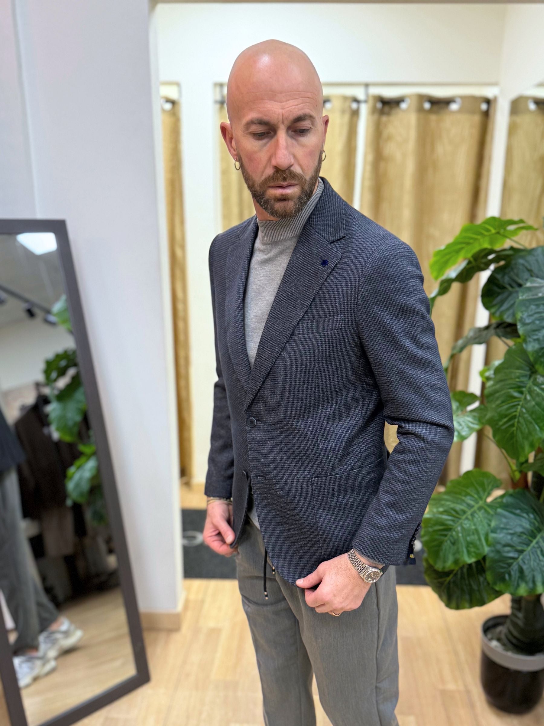 Giacca MonoPetto Luc Blu