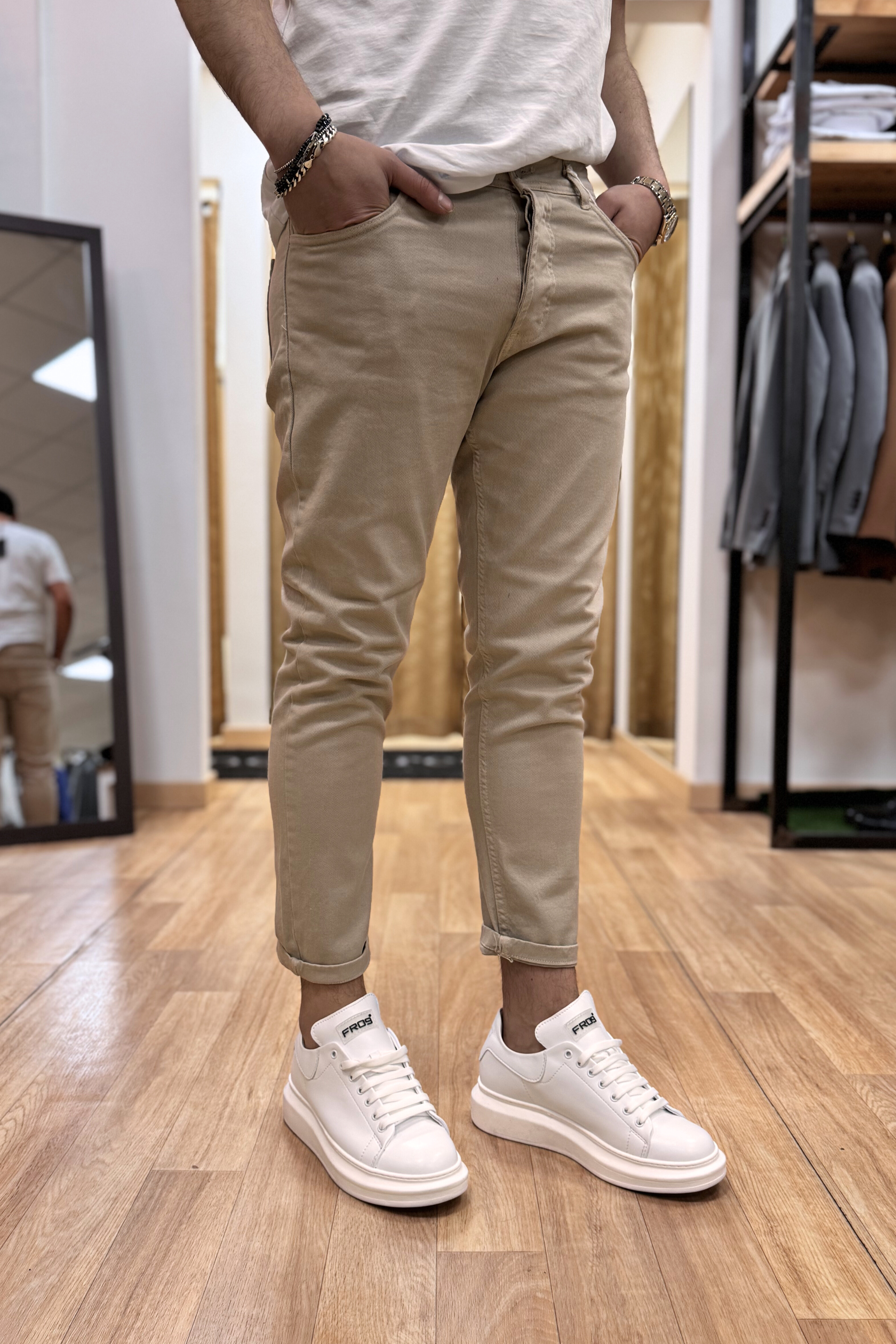 Jeans Cr Beige
