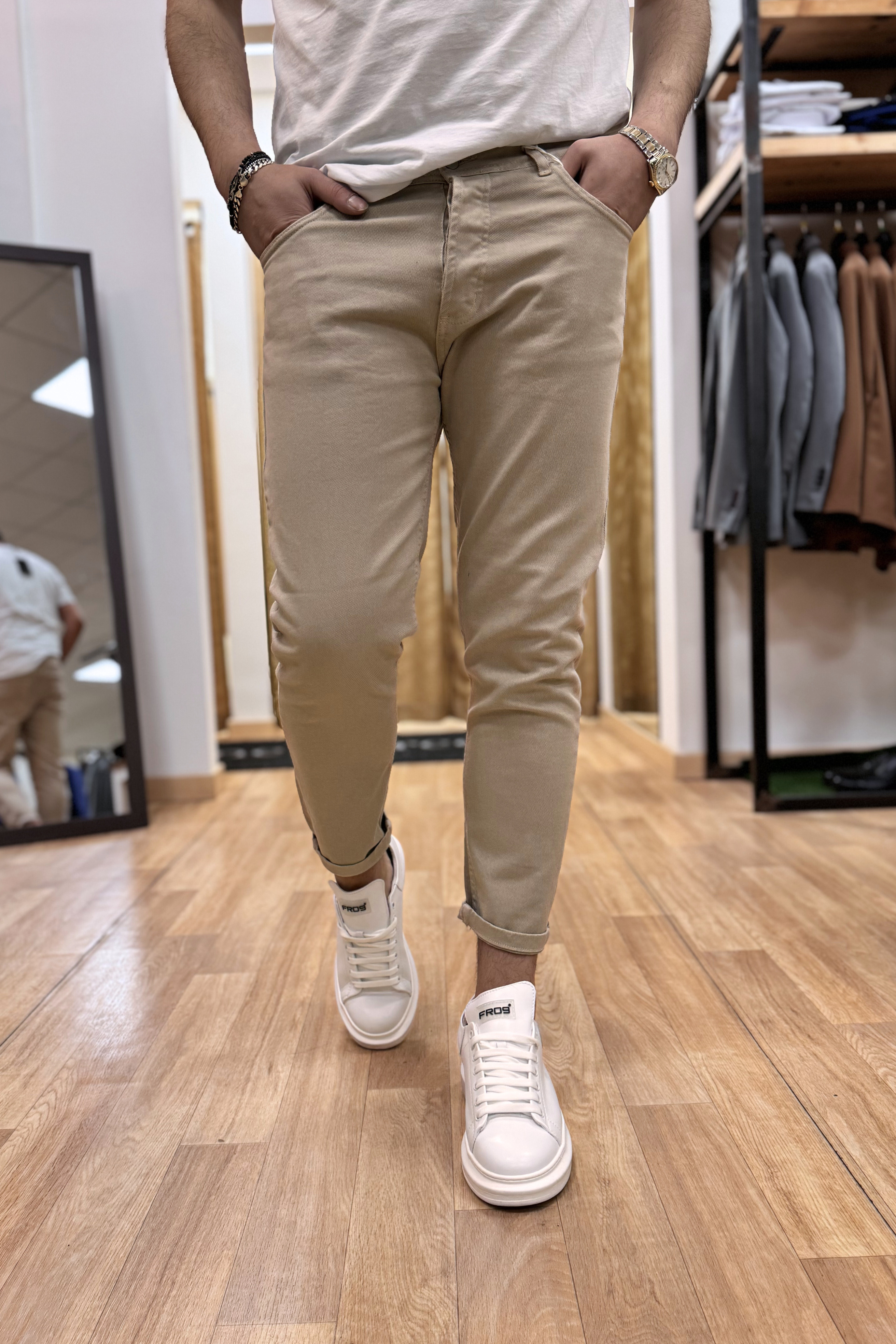 Jeans Cr Beige