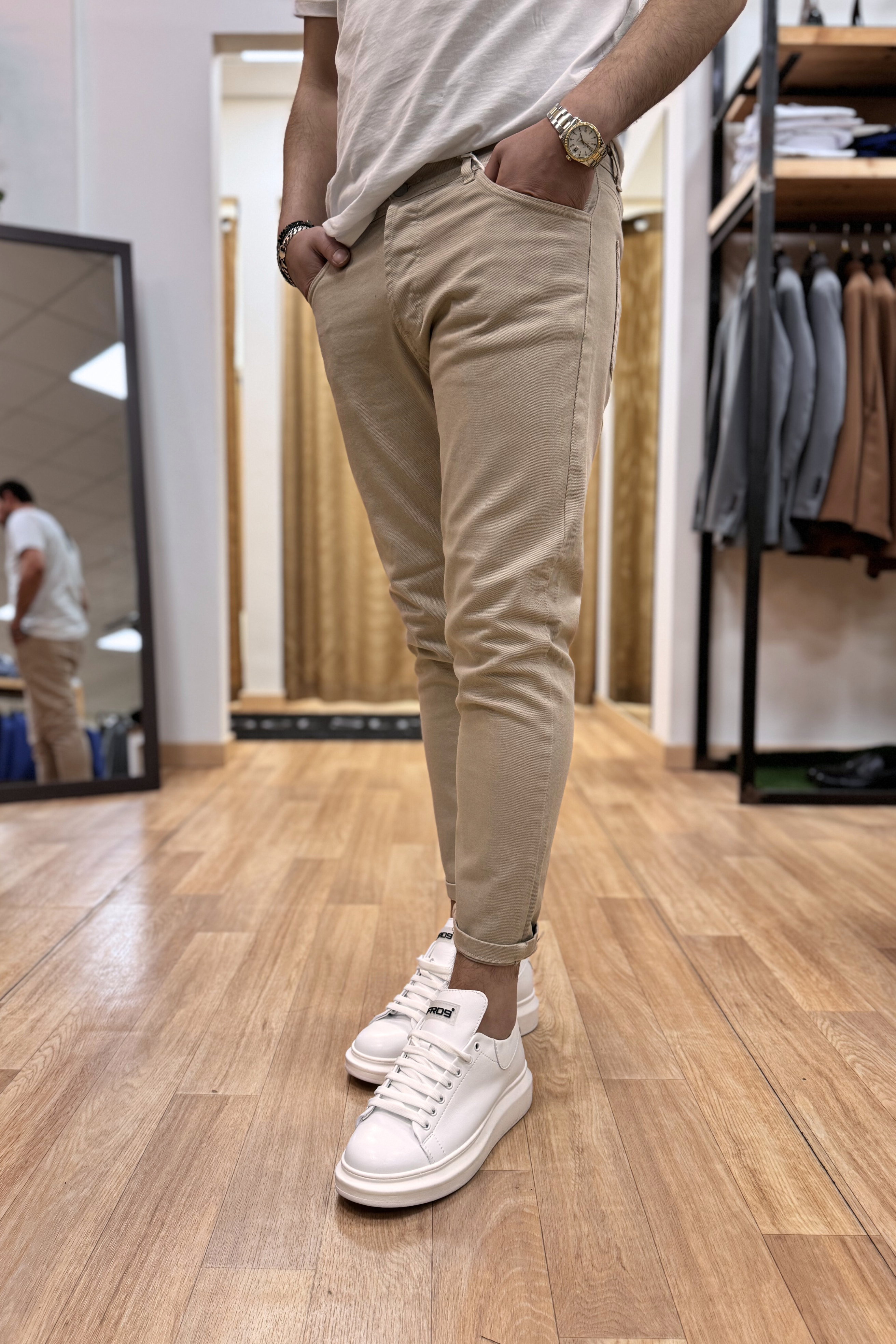 Jeans Cr Beige