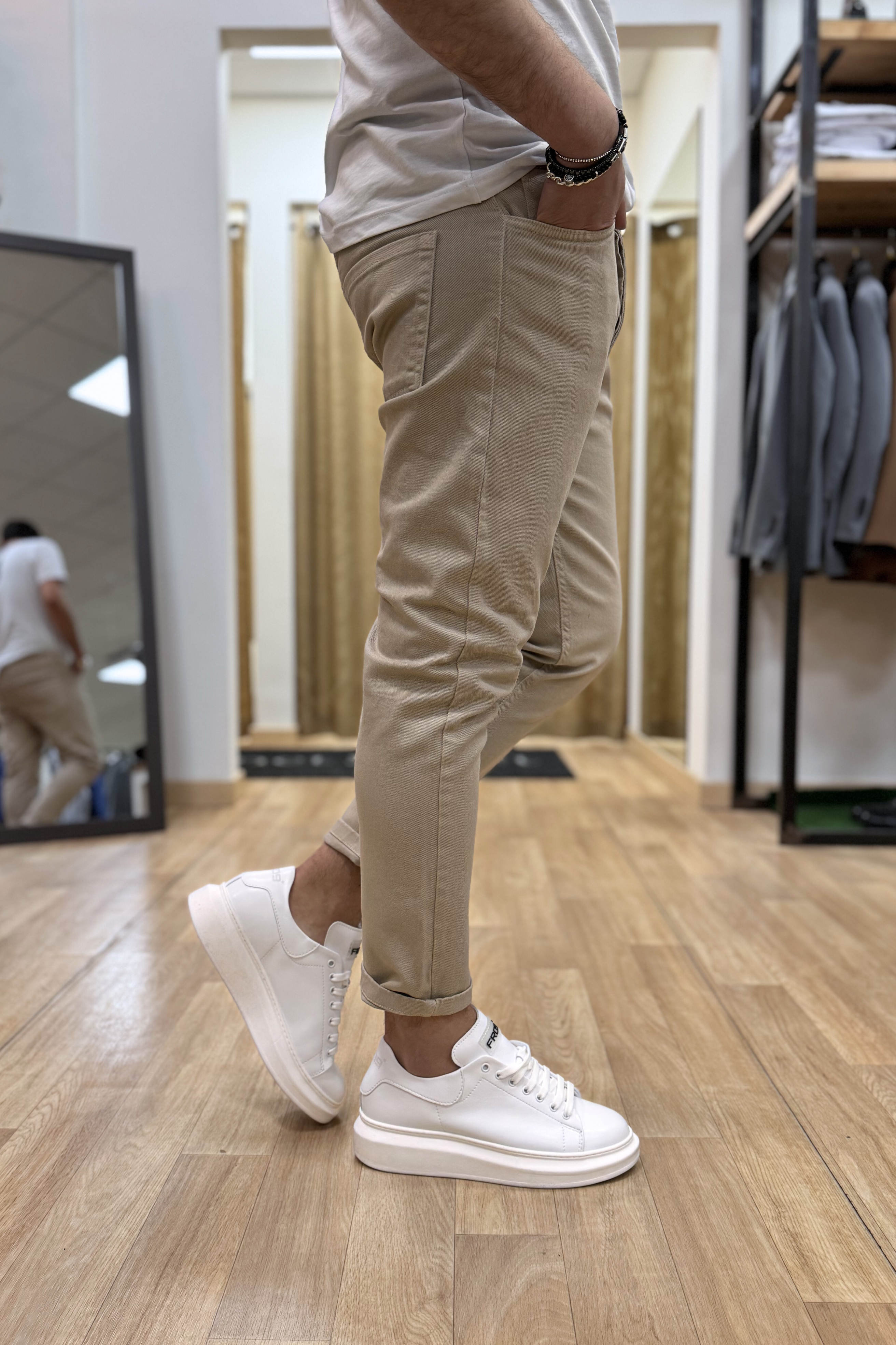 Jeans Cr Beige