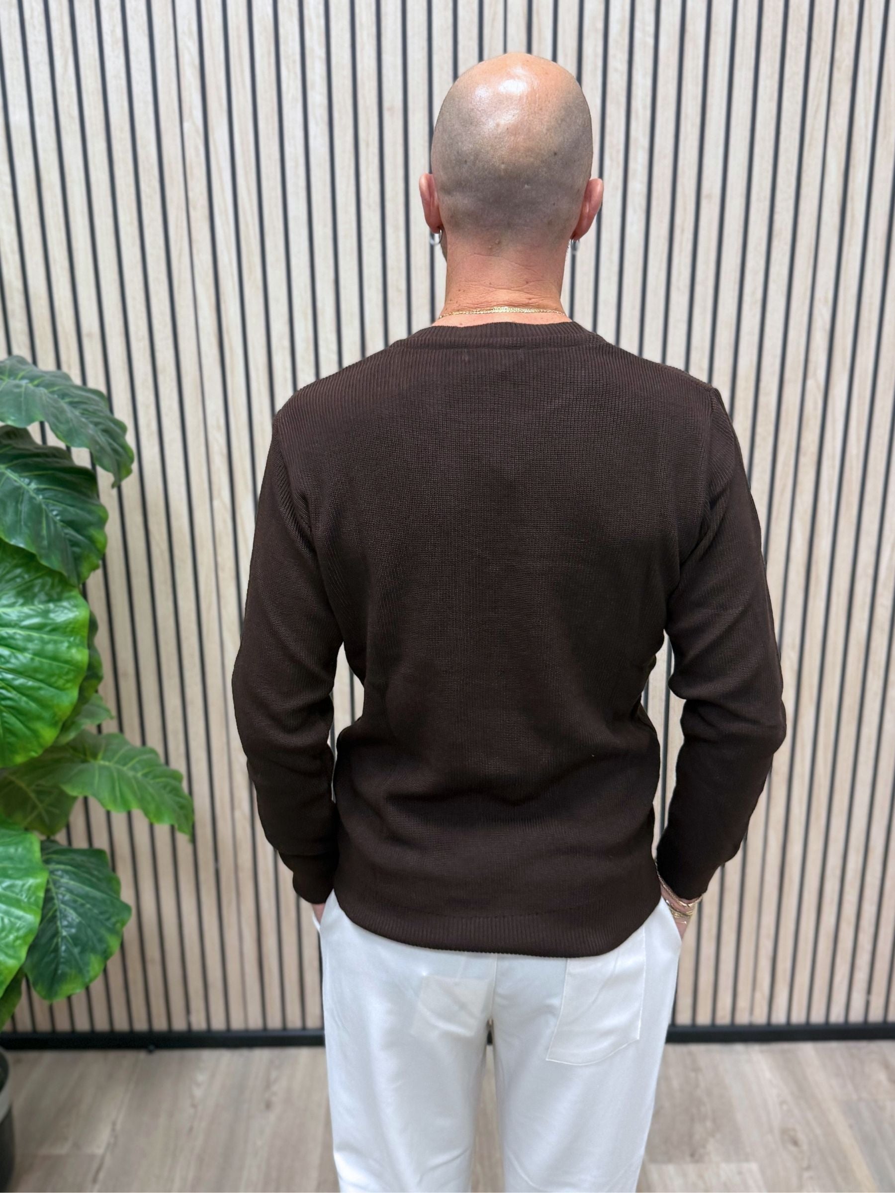 Maglioncino GiroGola In Filo MF 2.0 Marrone