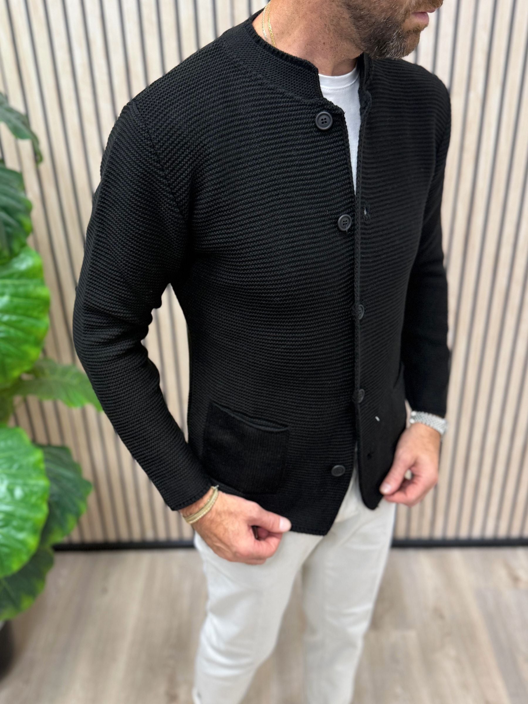 Cardigan Koreano Nero