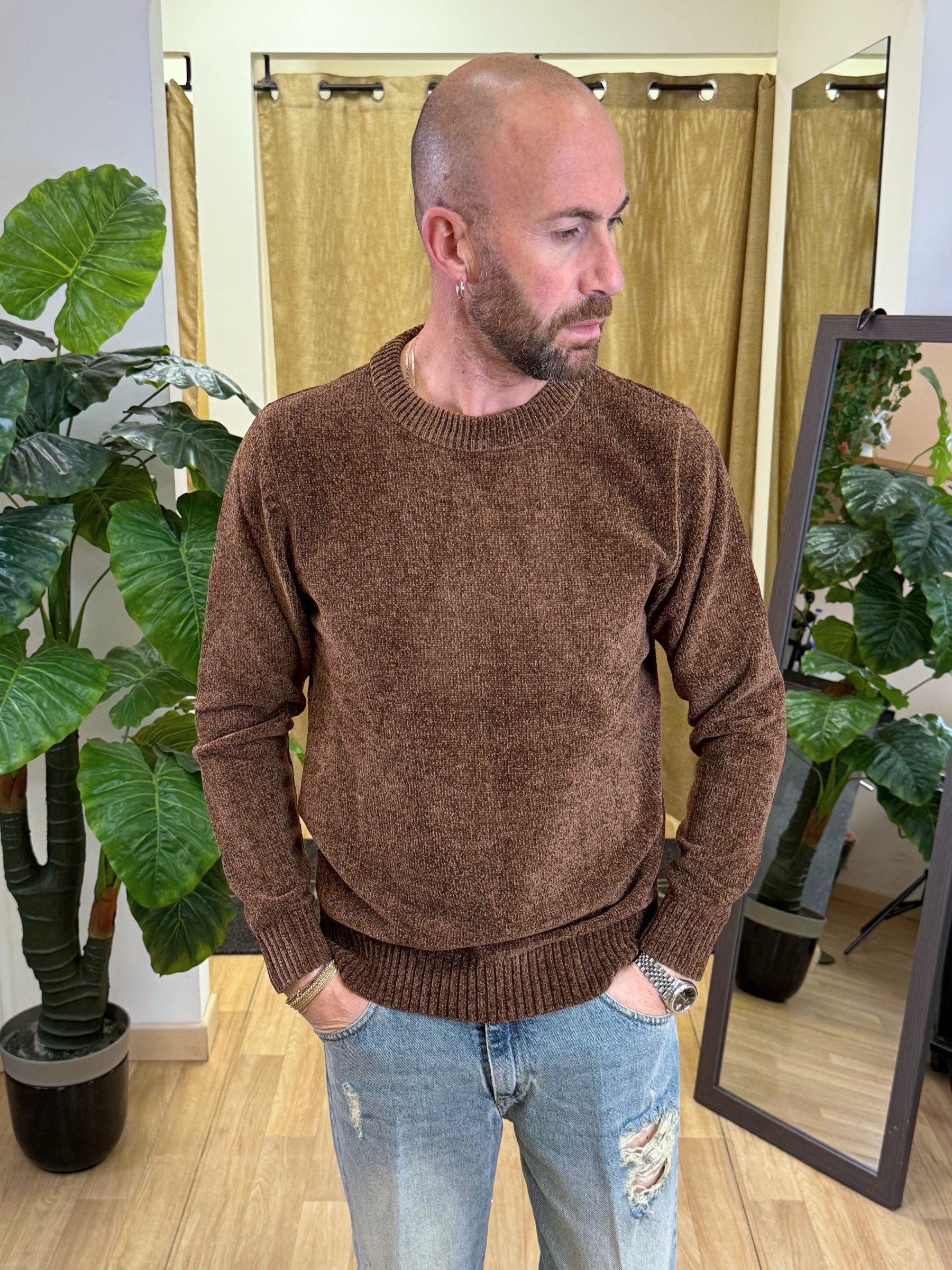 Maglioncino Ciniglia LP Marrone