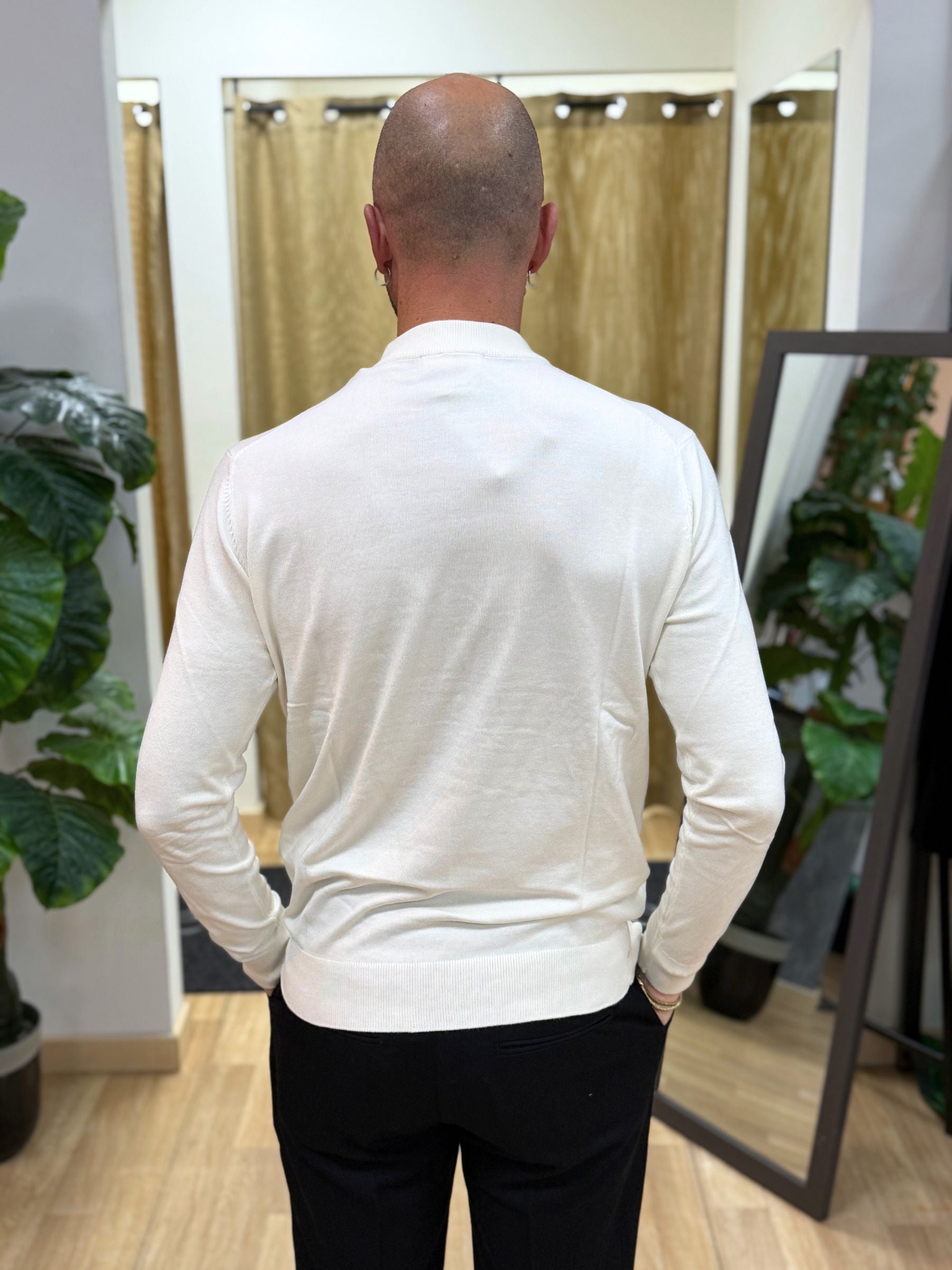 Maglia Lupetto Bianco