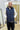Gilet con cappuccio Blue