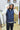 Gilet con cappuccio Blue