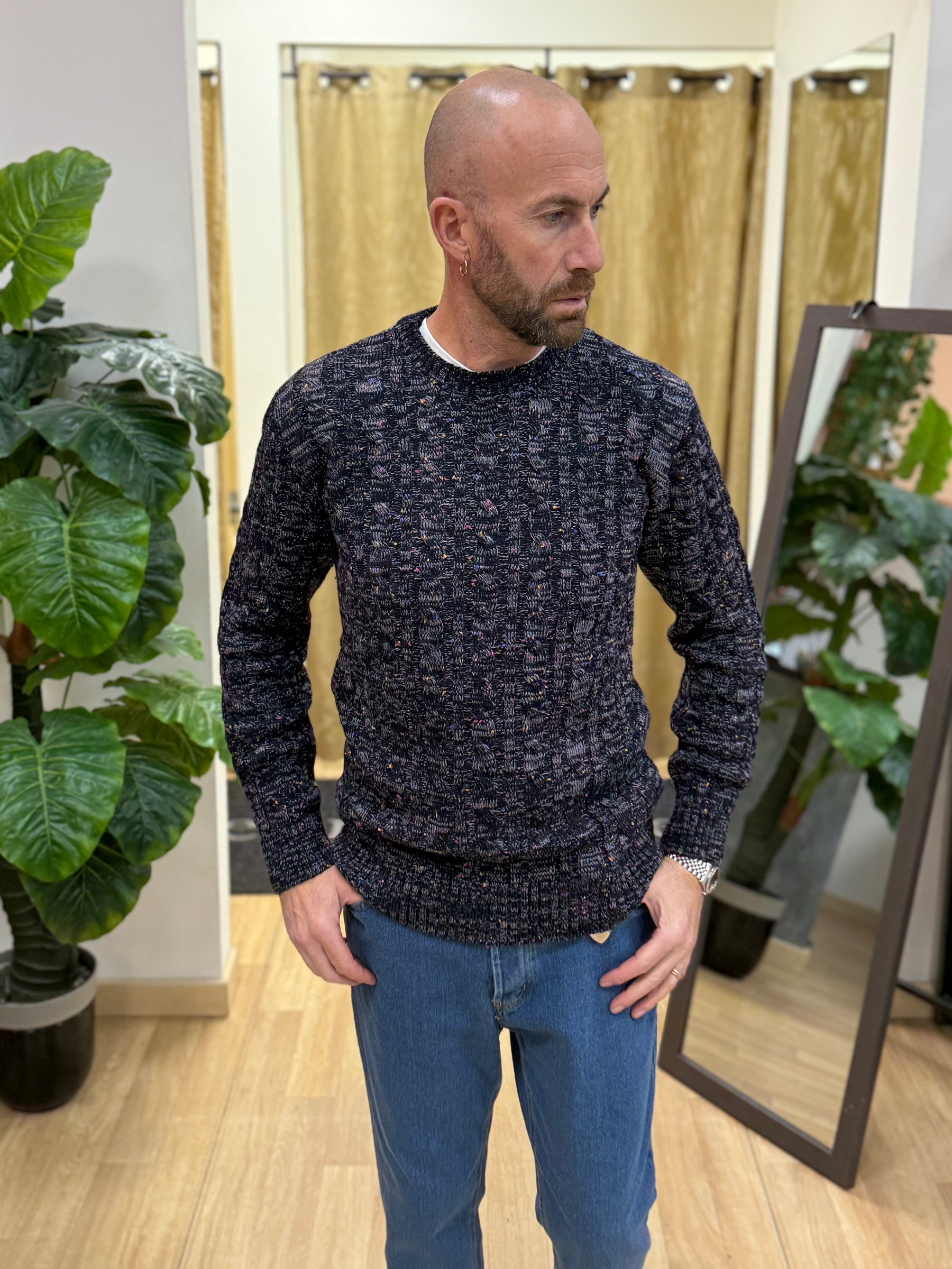 Maglioncino Ak Melange Blu