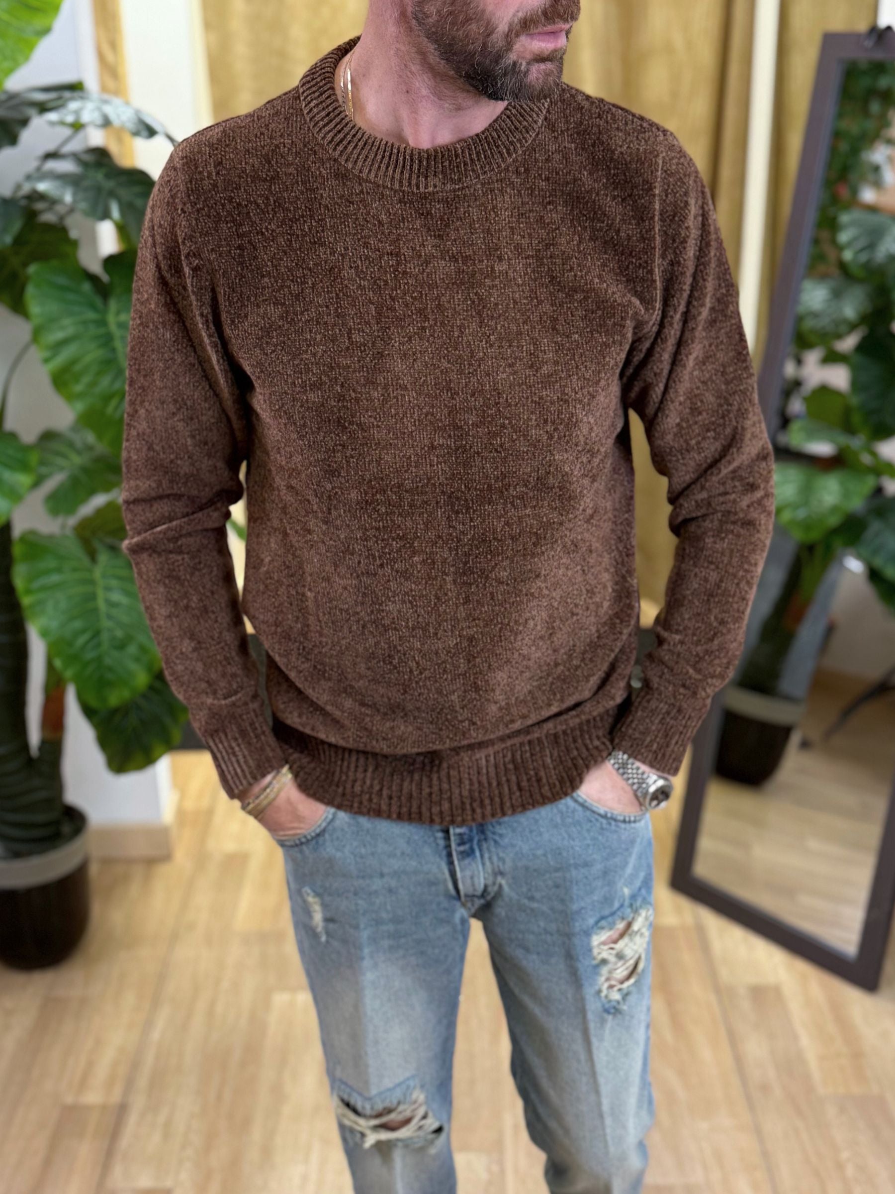 Maglioncino Ciniglia LP Marrone