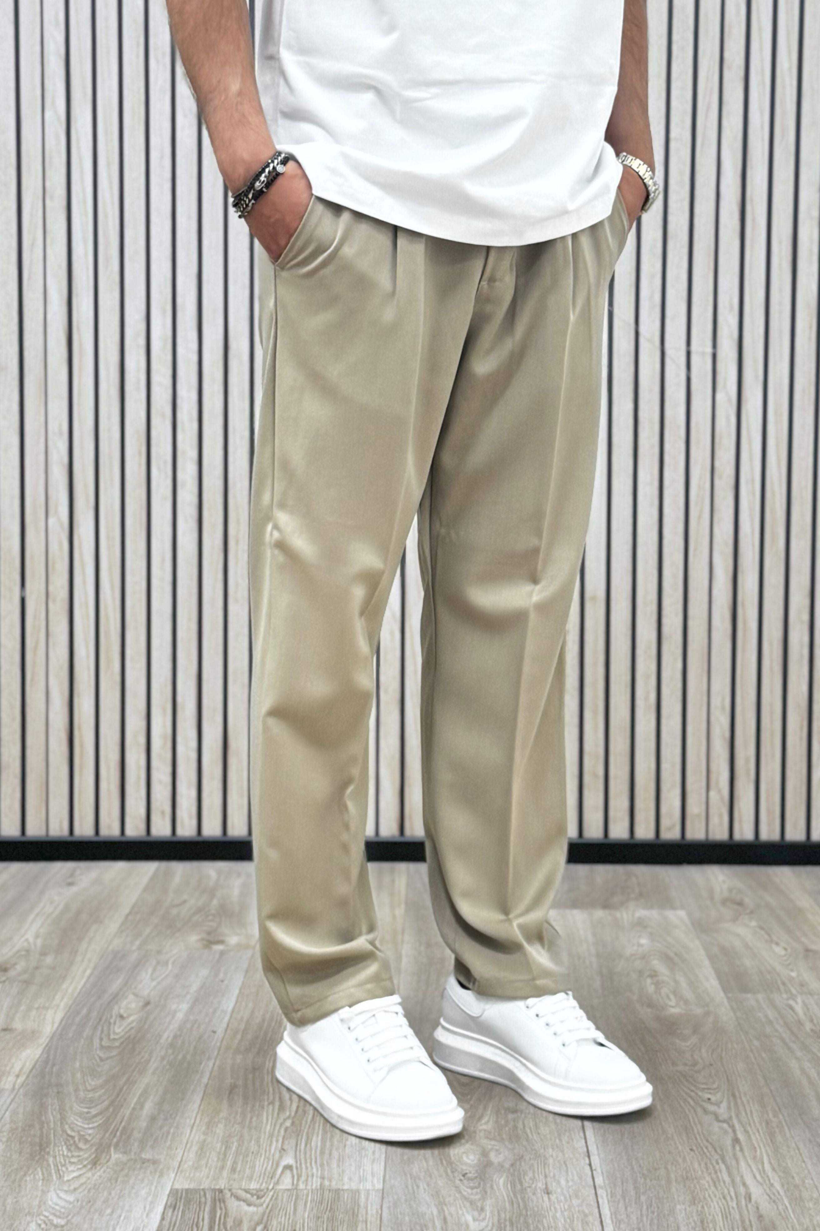 Pantalone Fondo Largo 2.0 Beige