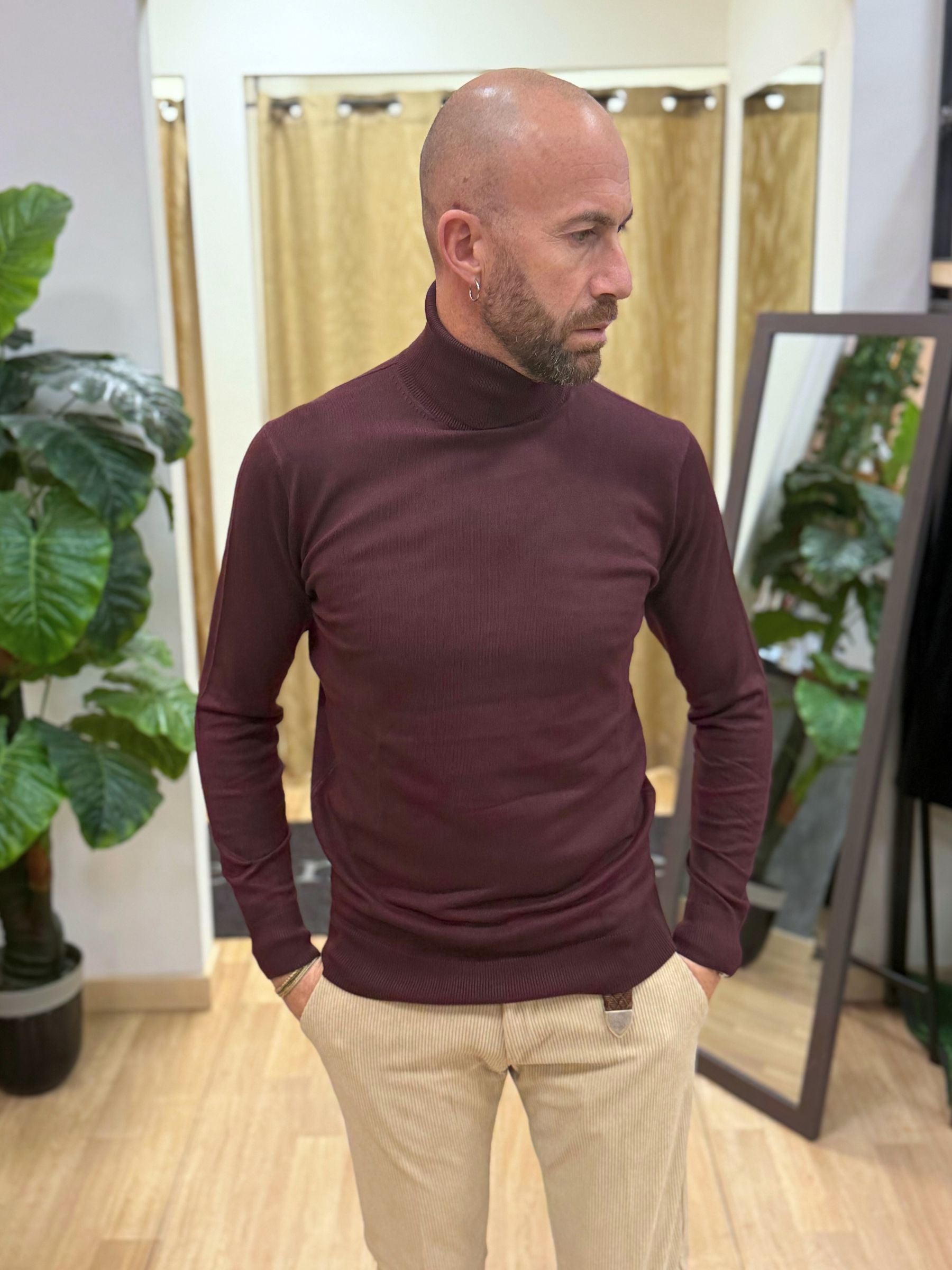 Maglia ColloAlto Bordeaux
